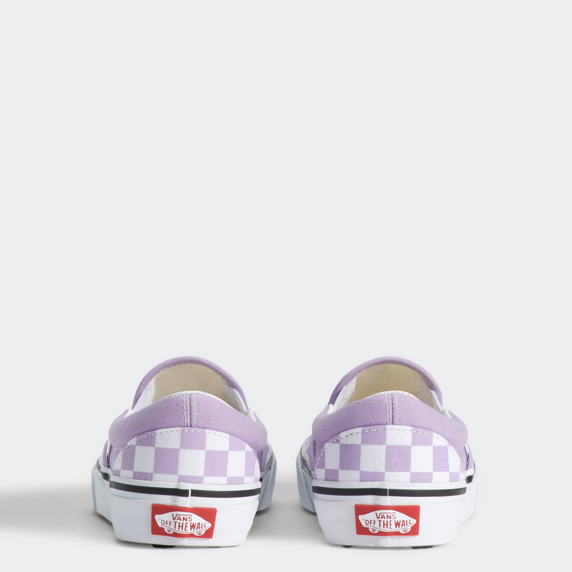 Big Kids Vans Classic Slip-On Checkerboard Shoes Soft Orchid Purple