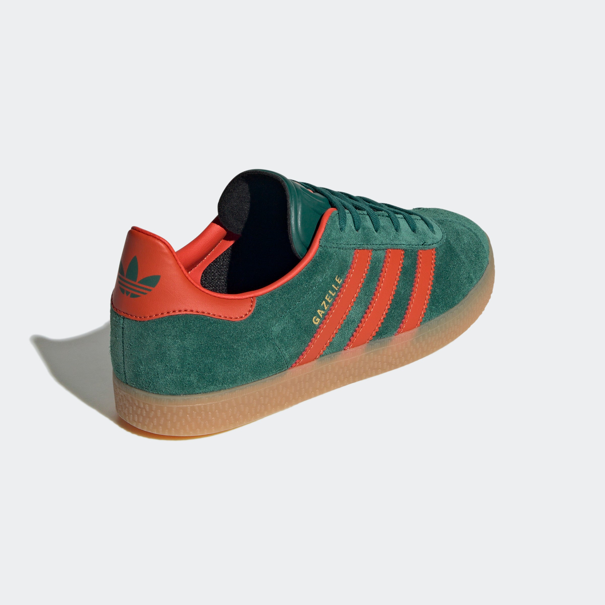 Big Kids adidas Originals Gazelle Shoes Collegiate Green