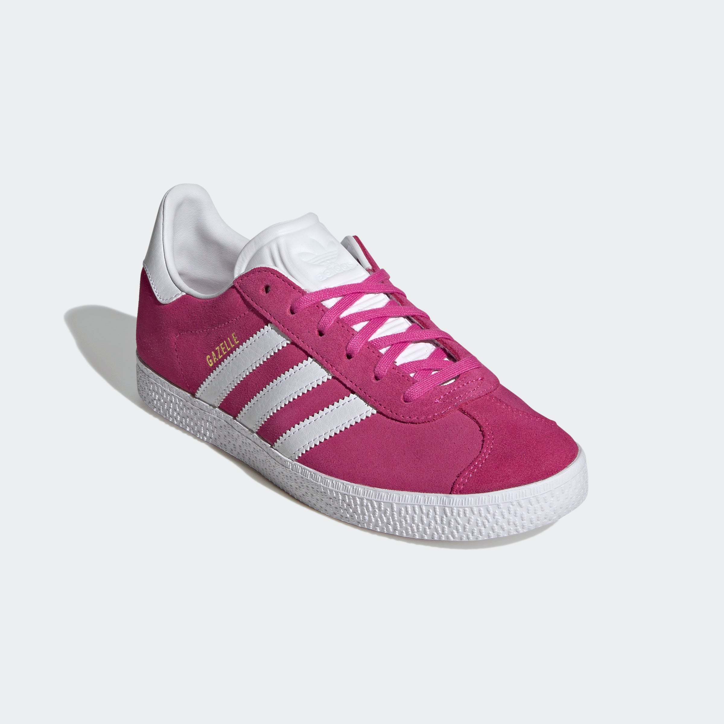 Big Kids adidas Originals Gazelle Shoes Semi Lucid Fuchsia
