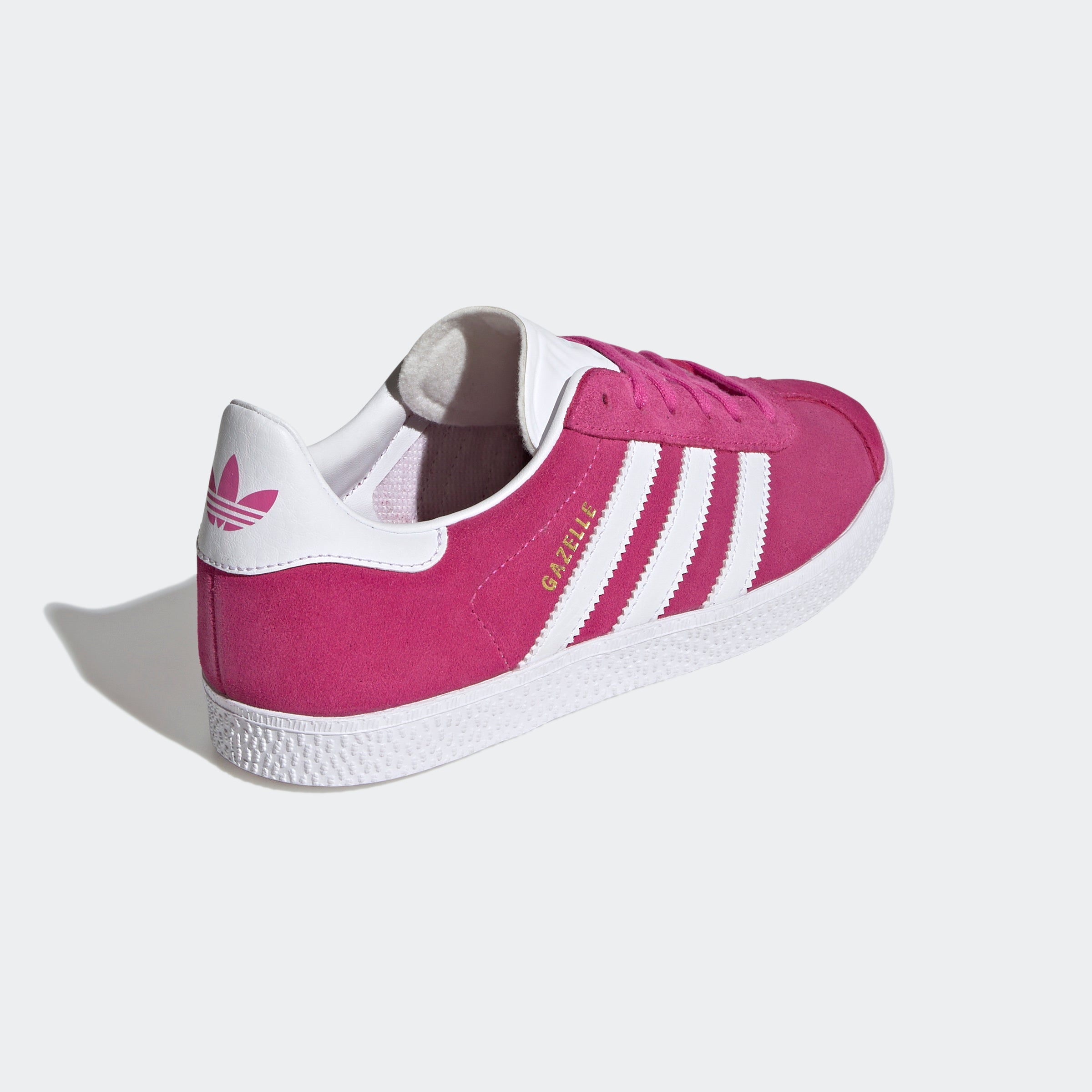 Big Kids adidas Originals Gazelle Shoes Semi Lucid Fuchsia