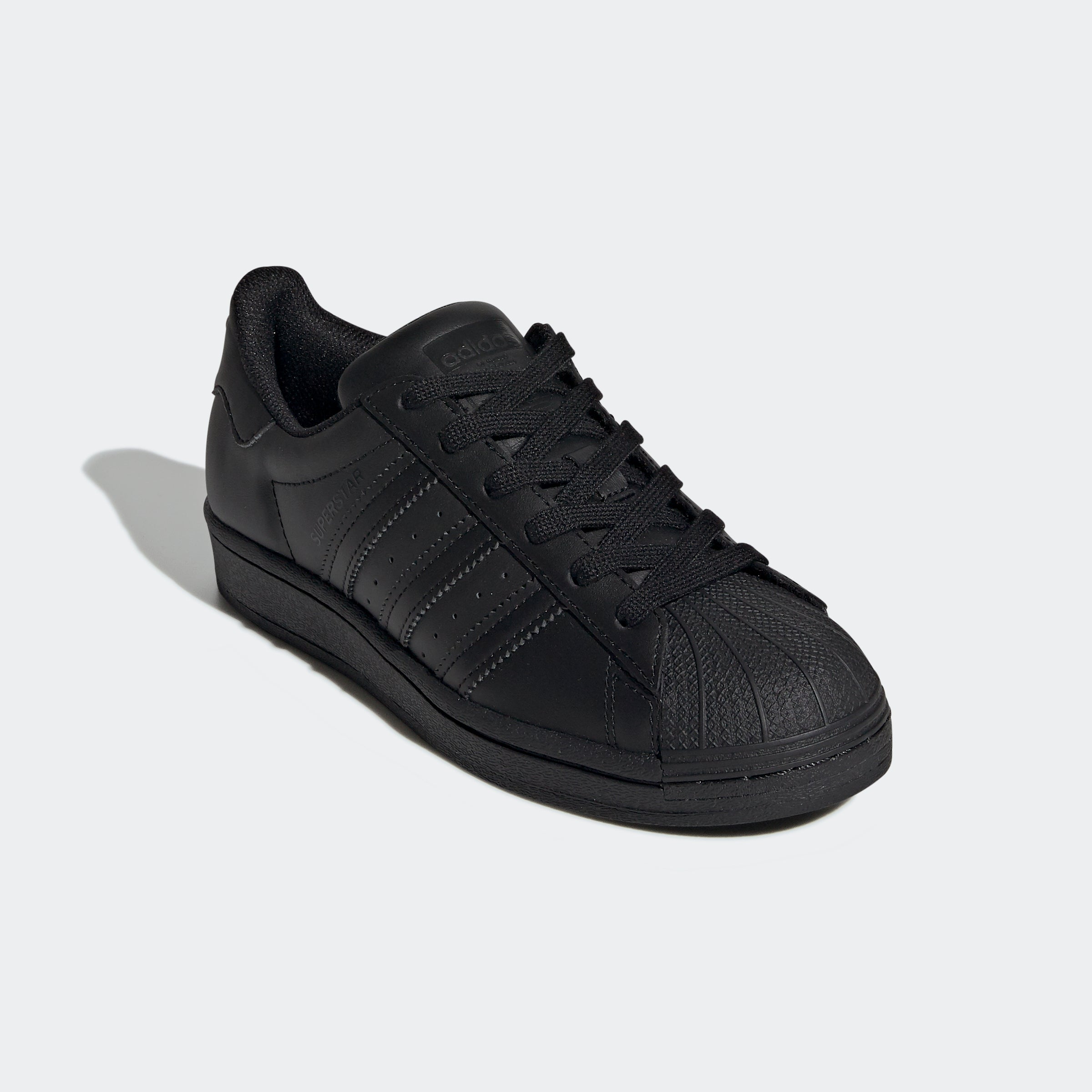 Big Kids adidas Originals Superstar Shoes Triple Black