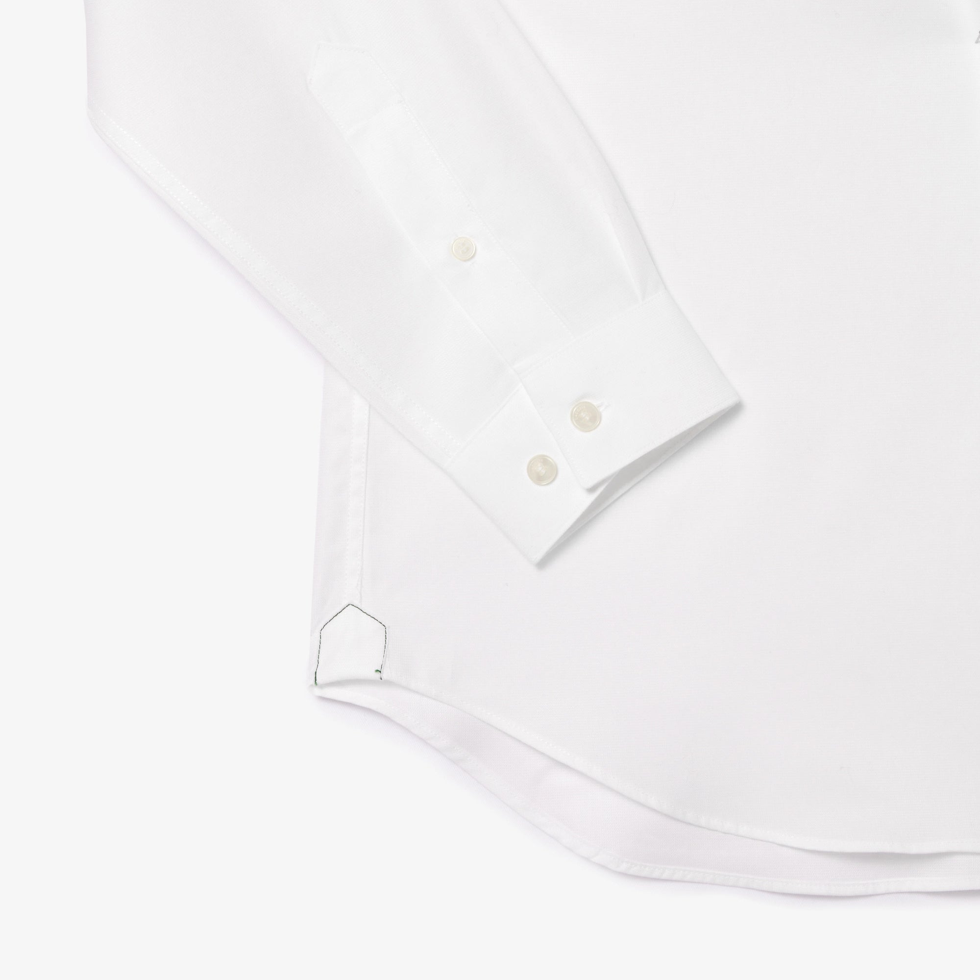 Men's Lacoste Regular Fit Cotton Button Down Shirt White