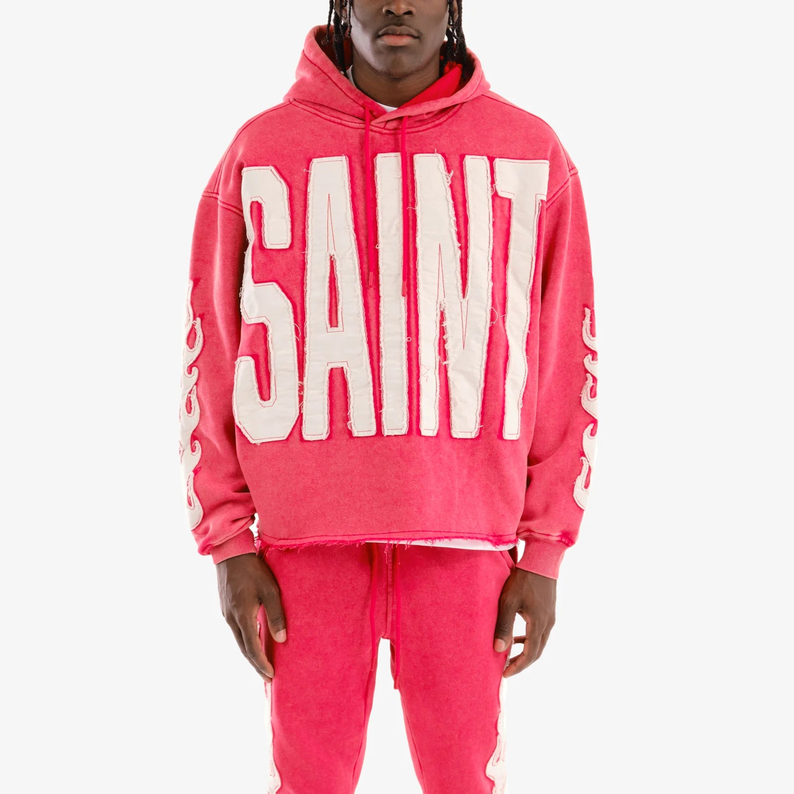 Men's Copper Rivet Saint Hoodie Red