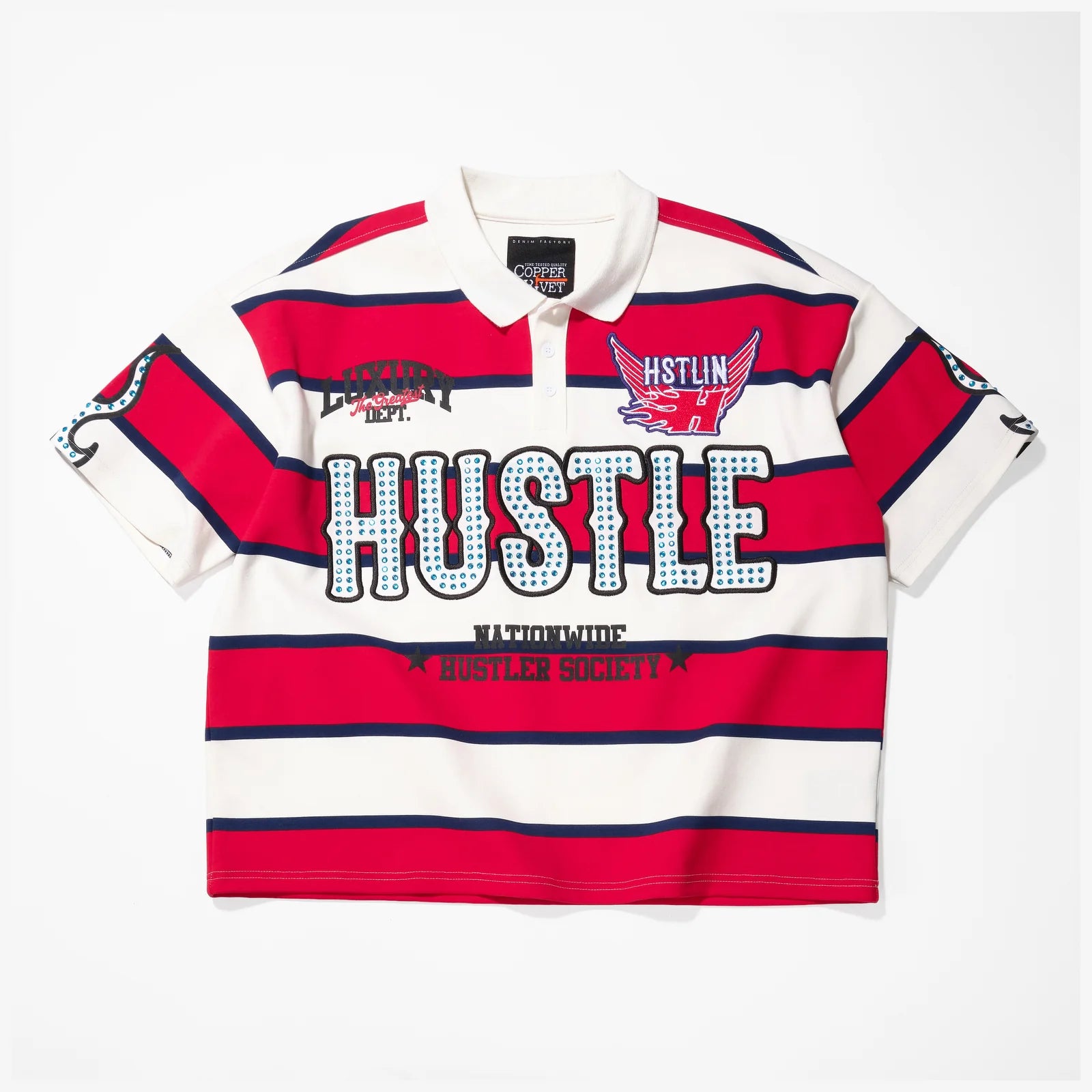 Men's Copper Rivet Hustle Polo Red