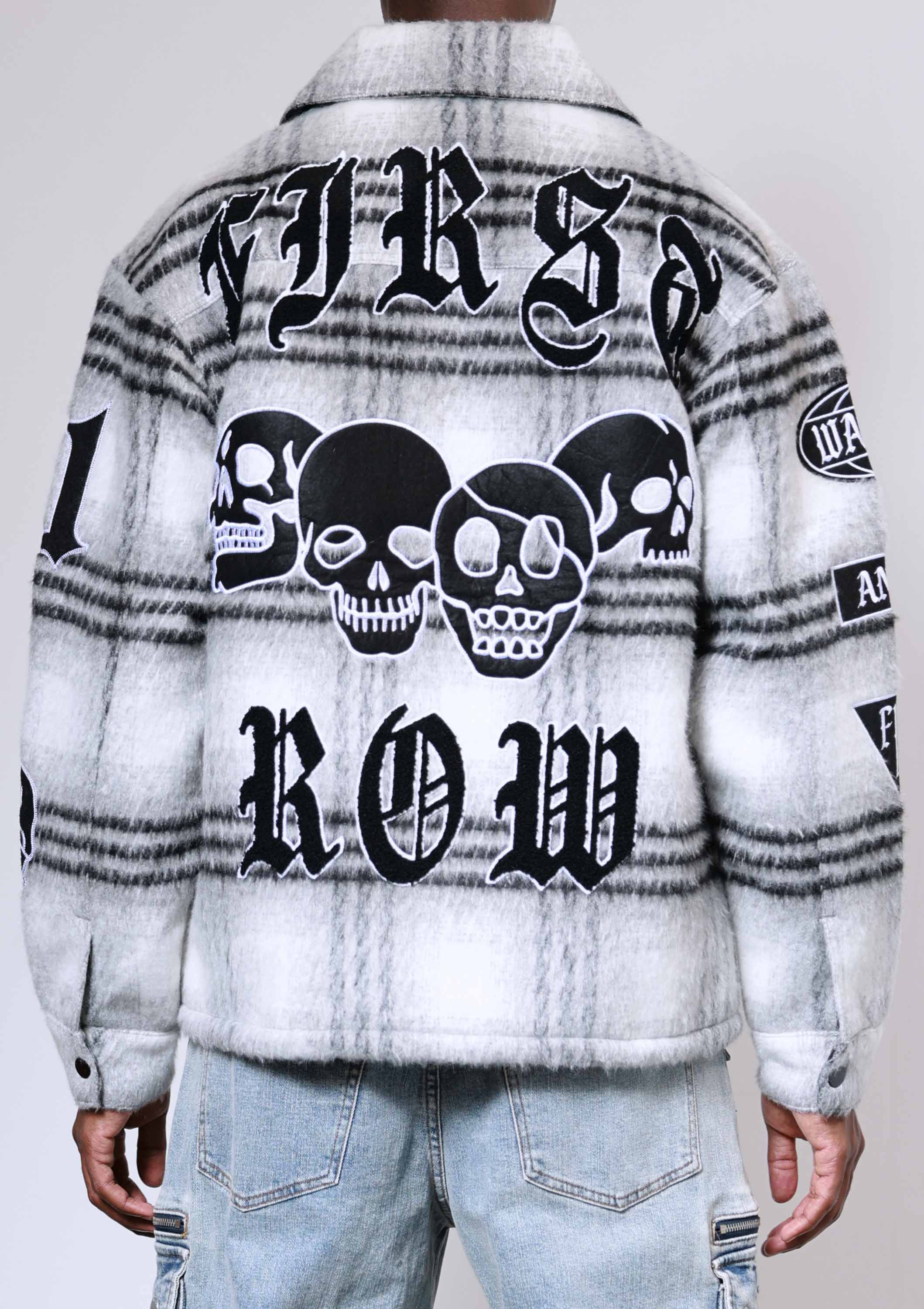 Men's First Row Wake Up & Be Fierce Shacket Black