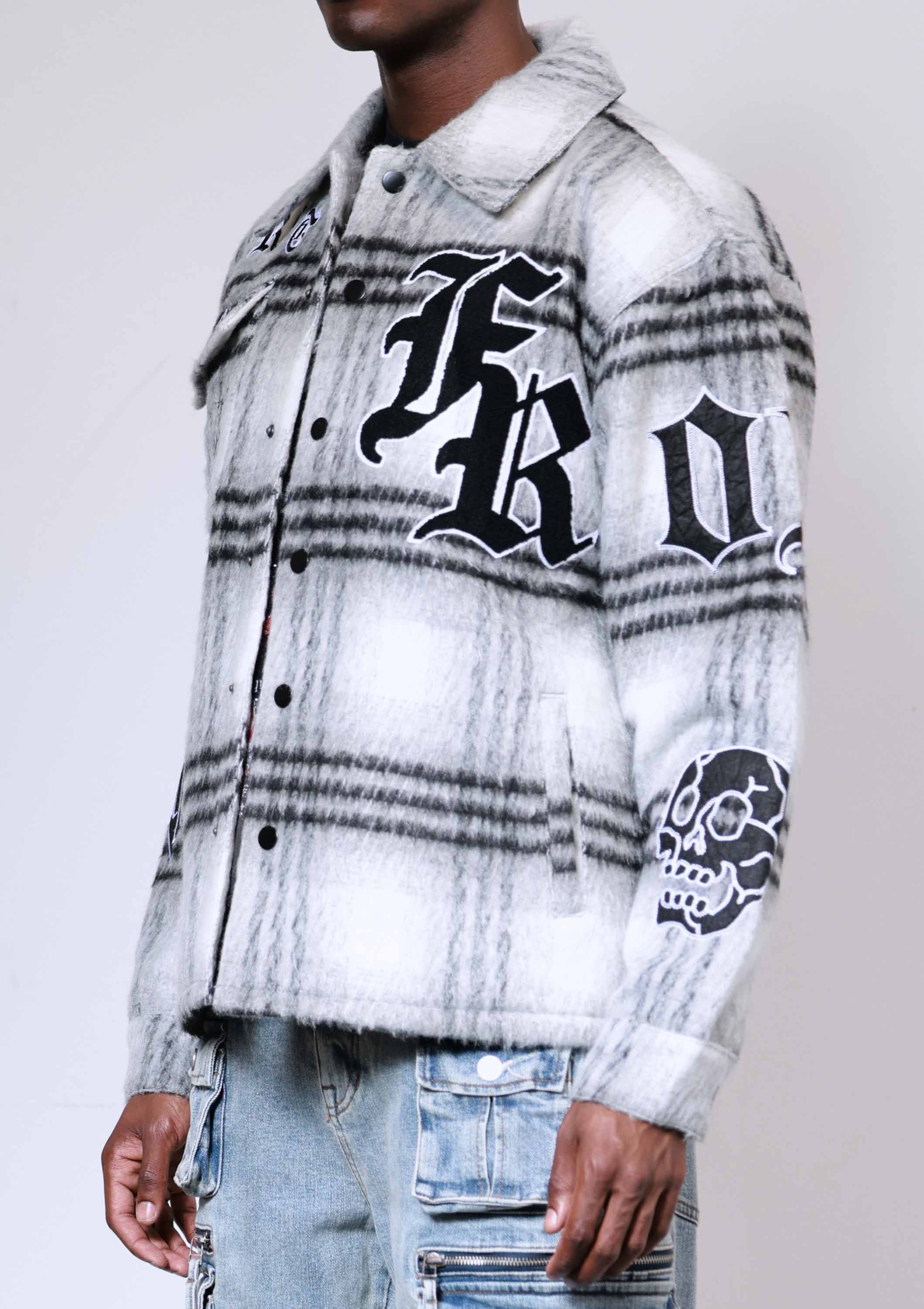 Men's First Row Wake Up & Be Fierce Shacket Black