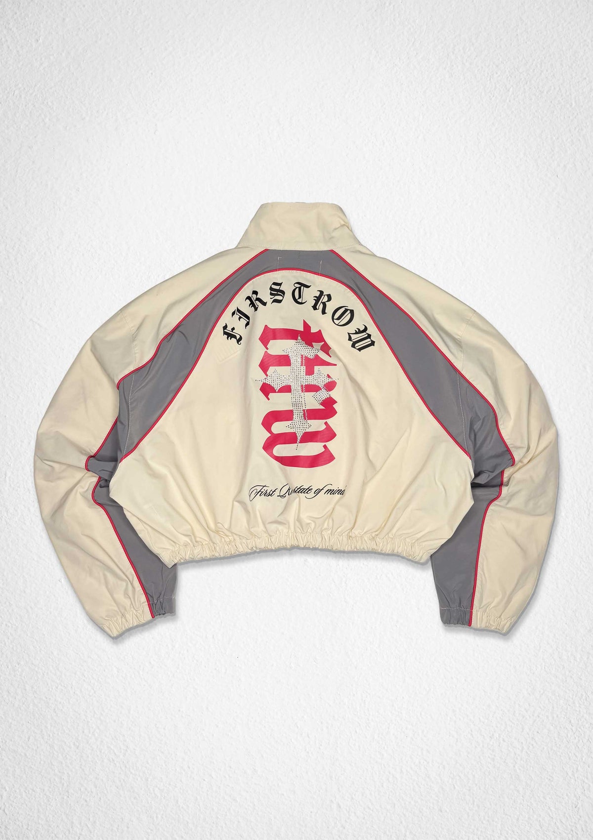 Women's First Row Property of First Row Track Jacket Ecru
