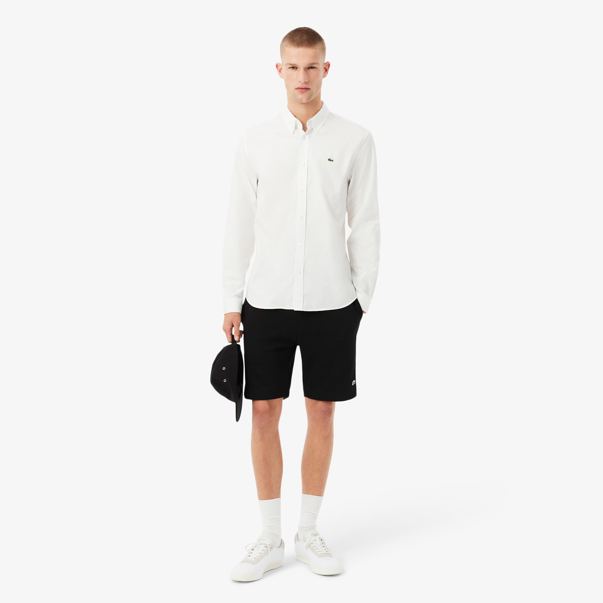 Men's Lacoste Regular Fit Fleece Shorts Black