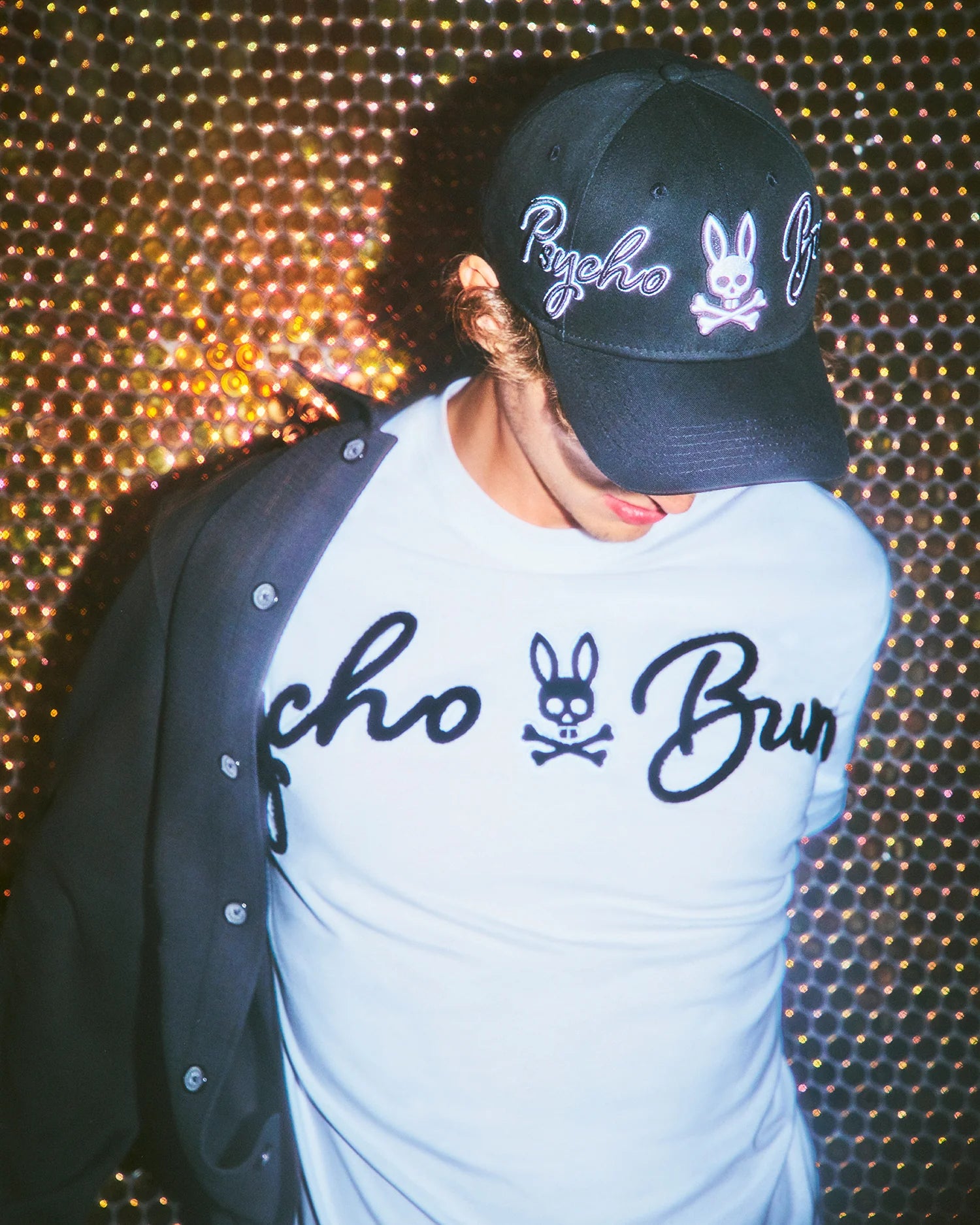 Men's Psycho Bunny Tate Oversized Graphic Tee White