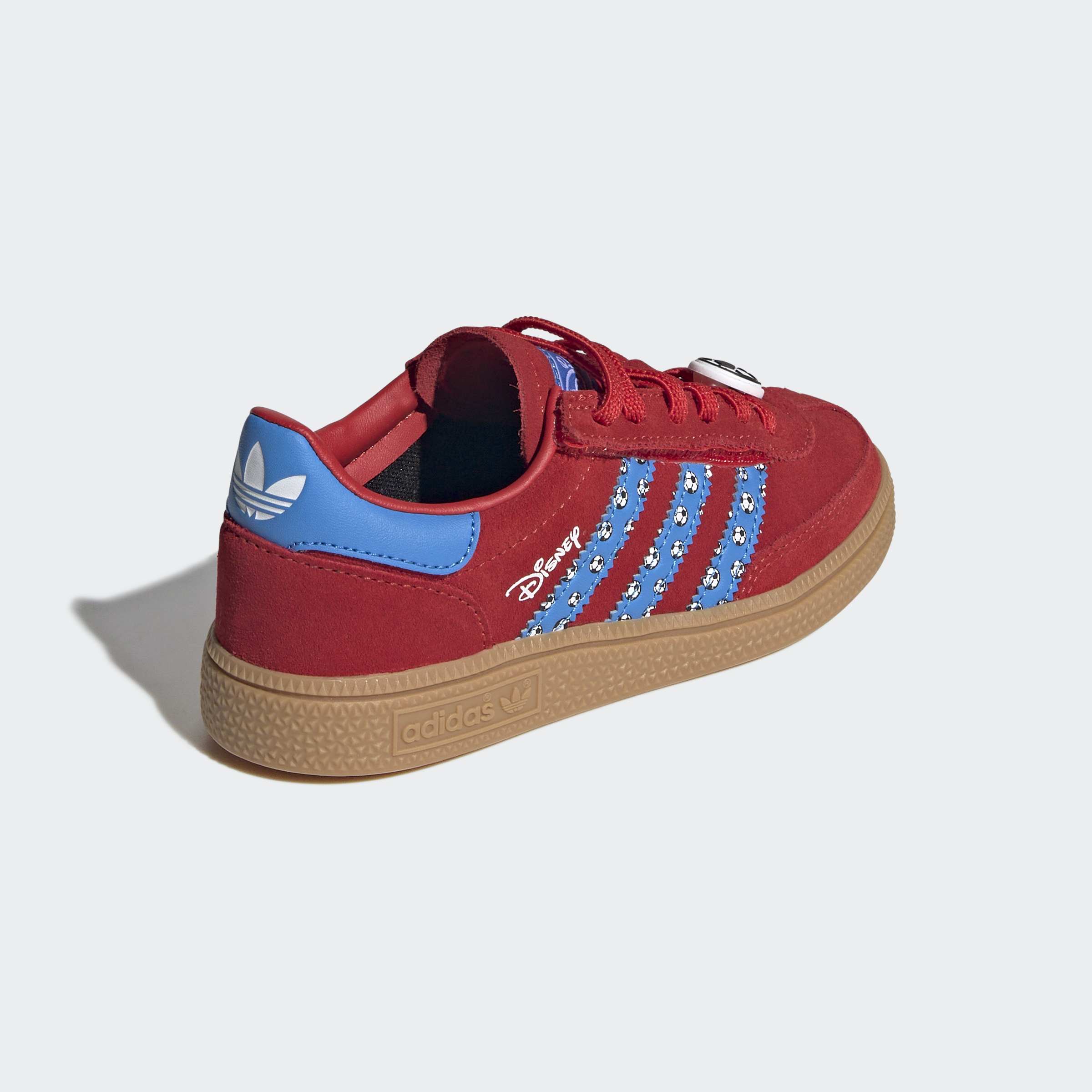 Little Kids adidas Originals Handball Spezial Comfort Closure Elastic Lace Shoes Red