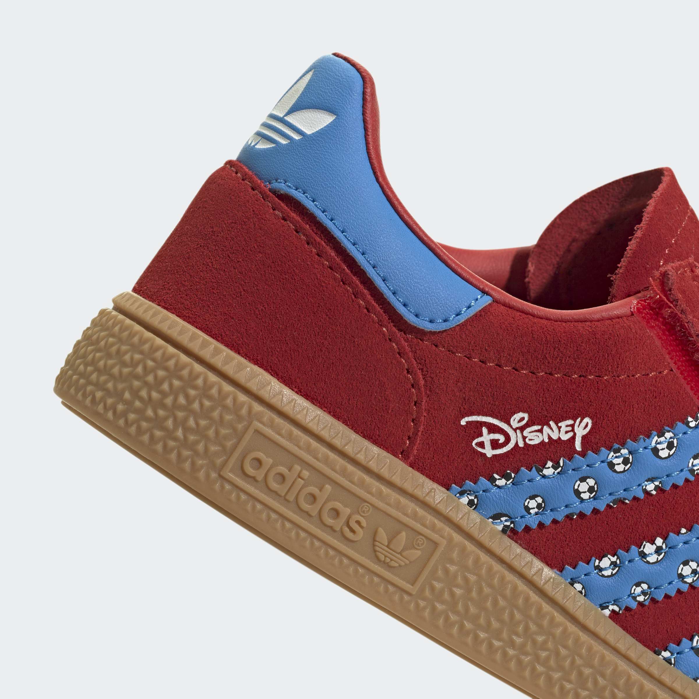 Little Kids adidas Originals Handball Spezial Comfort Closure Elastic Lace Shoes Red