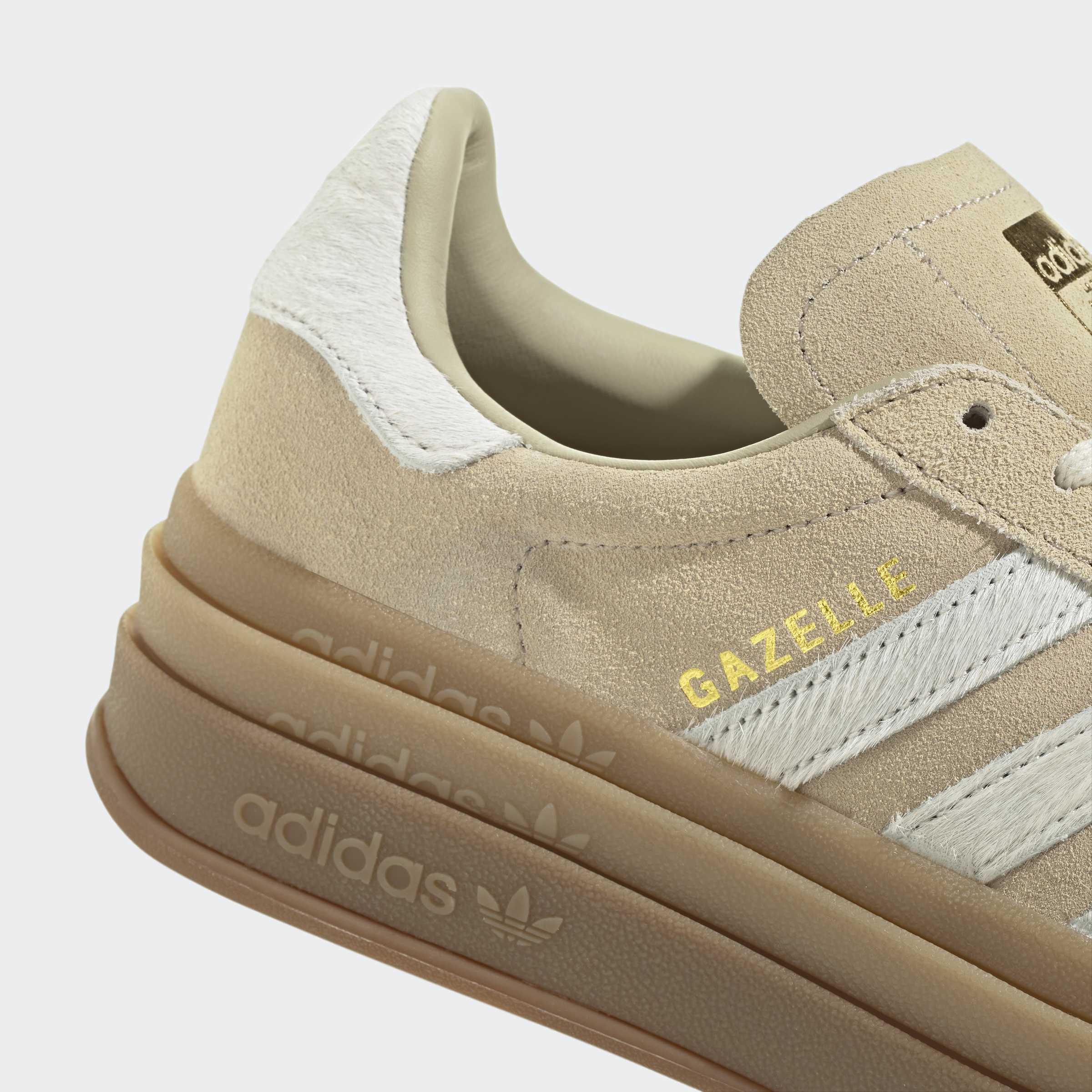 Women's adidas Originals Gazelle Bold Shoes Stone Khaki