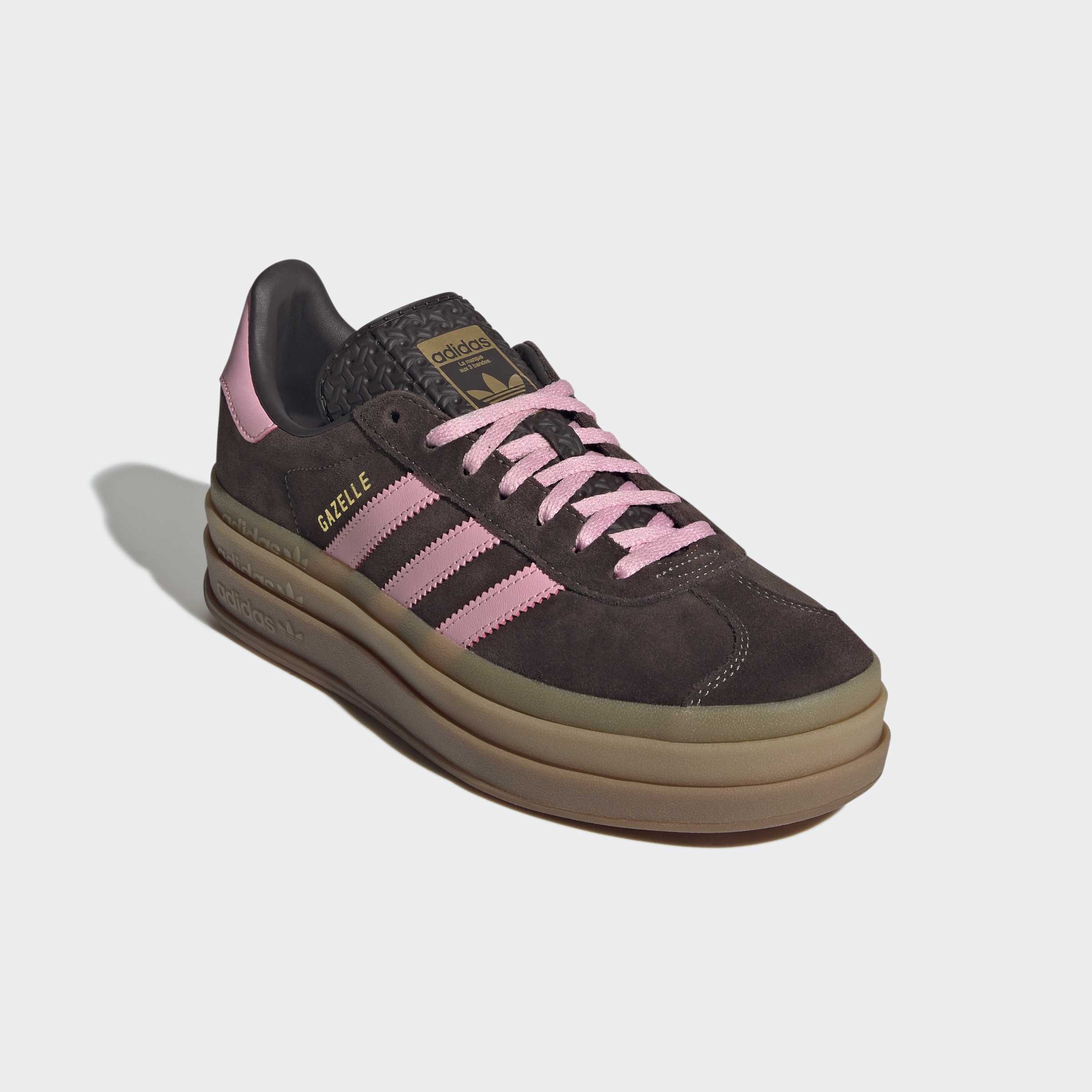 Women's adidas Originals Gazelle Bold Shoes Aurora Coffee