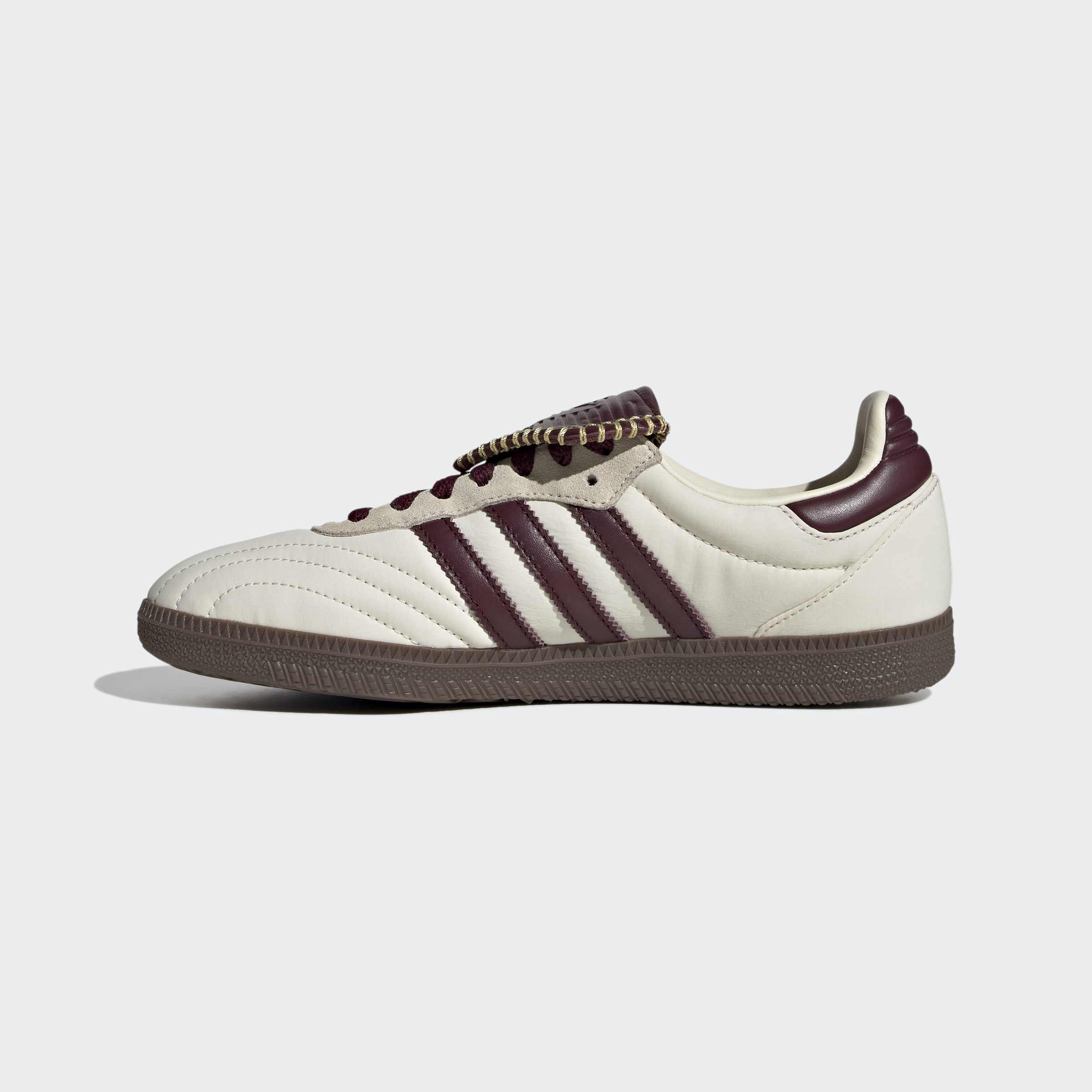Women's adidas Originals Samba Long Tongue Shoes Cream White / Maroon