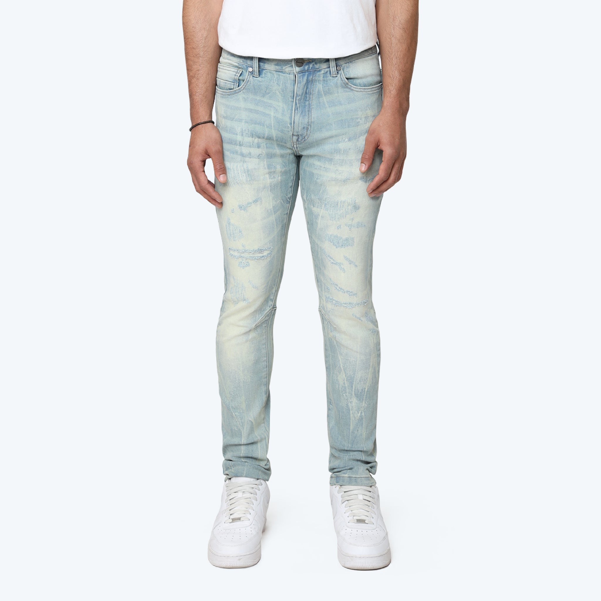 Men's Smoke Rise Slim Vintage Washed Jeans Margo Blue