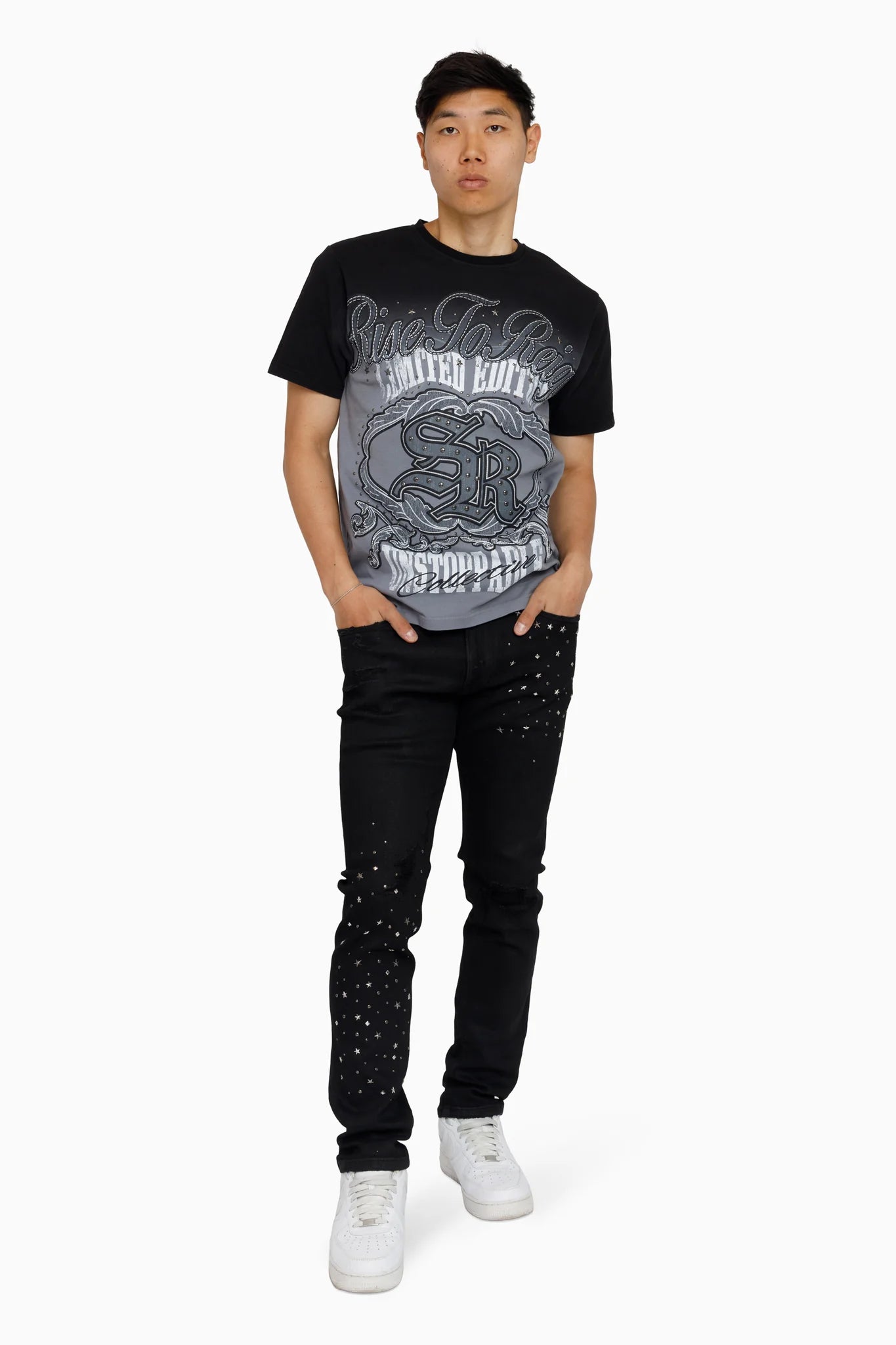 Men's Smoke Rise Rise to Reign Jeans Glow Black