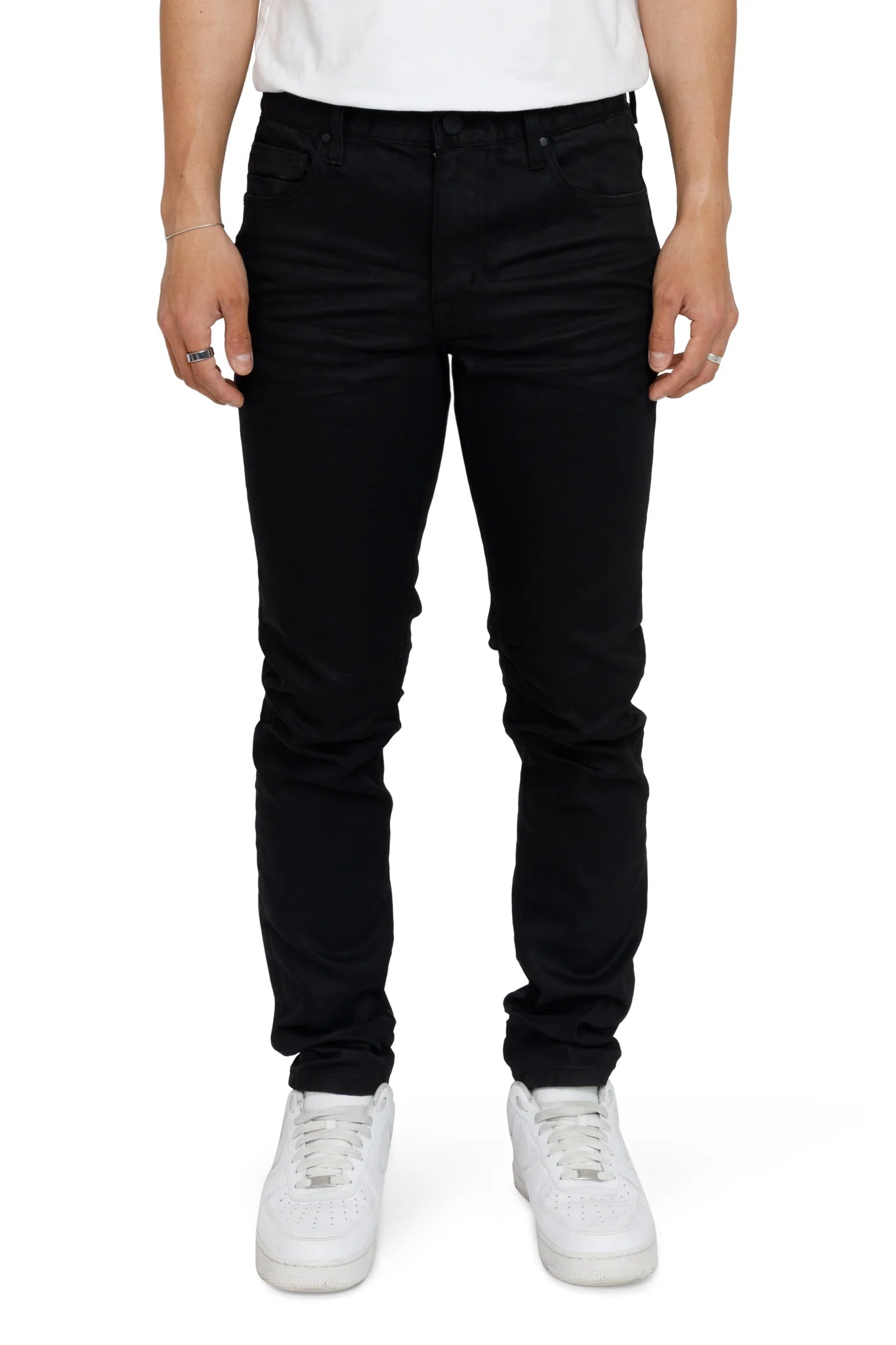 Men's Smoke Rise Essential Dry Effect Washed Jeans Jet Black