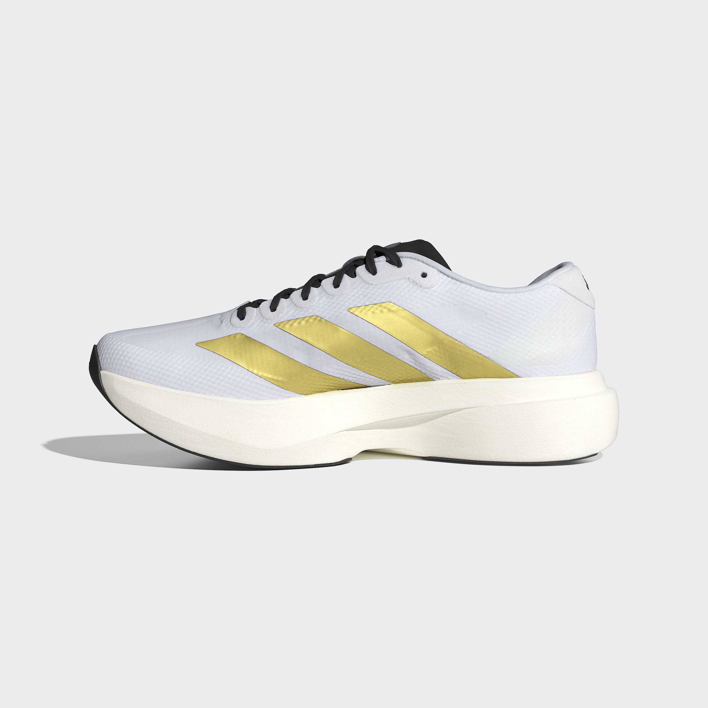 Men's adidas Running Adizero Evo SL Woven Shoes Cloud White / Matte Gold