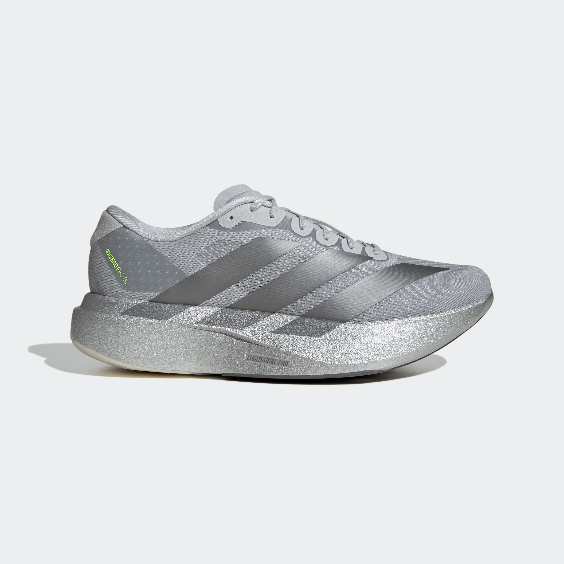 Men's adidas Running Adizero Evo SL Shoes Silver Metallic