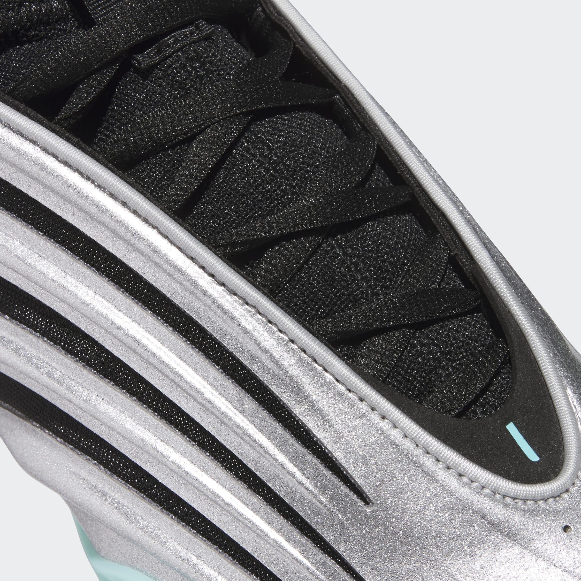 Men's adidas Basketball Harden Vol. 9 Shoes Silver Metallic / Core Black / Flash Aqua