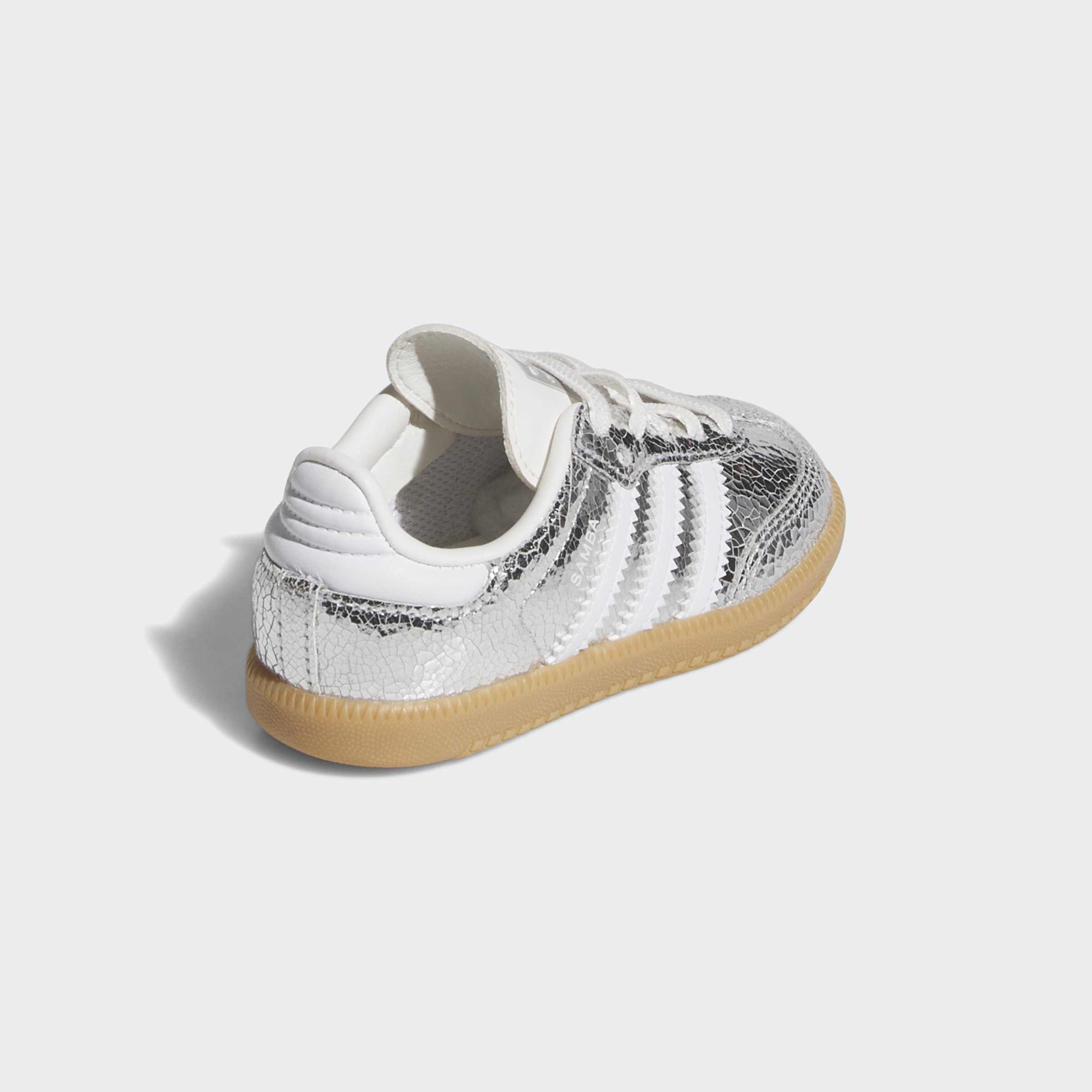 Toddlers adidas Originals Samba OG Shoes Silver Metallic / Cloud White / Gum