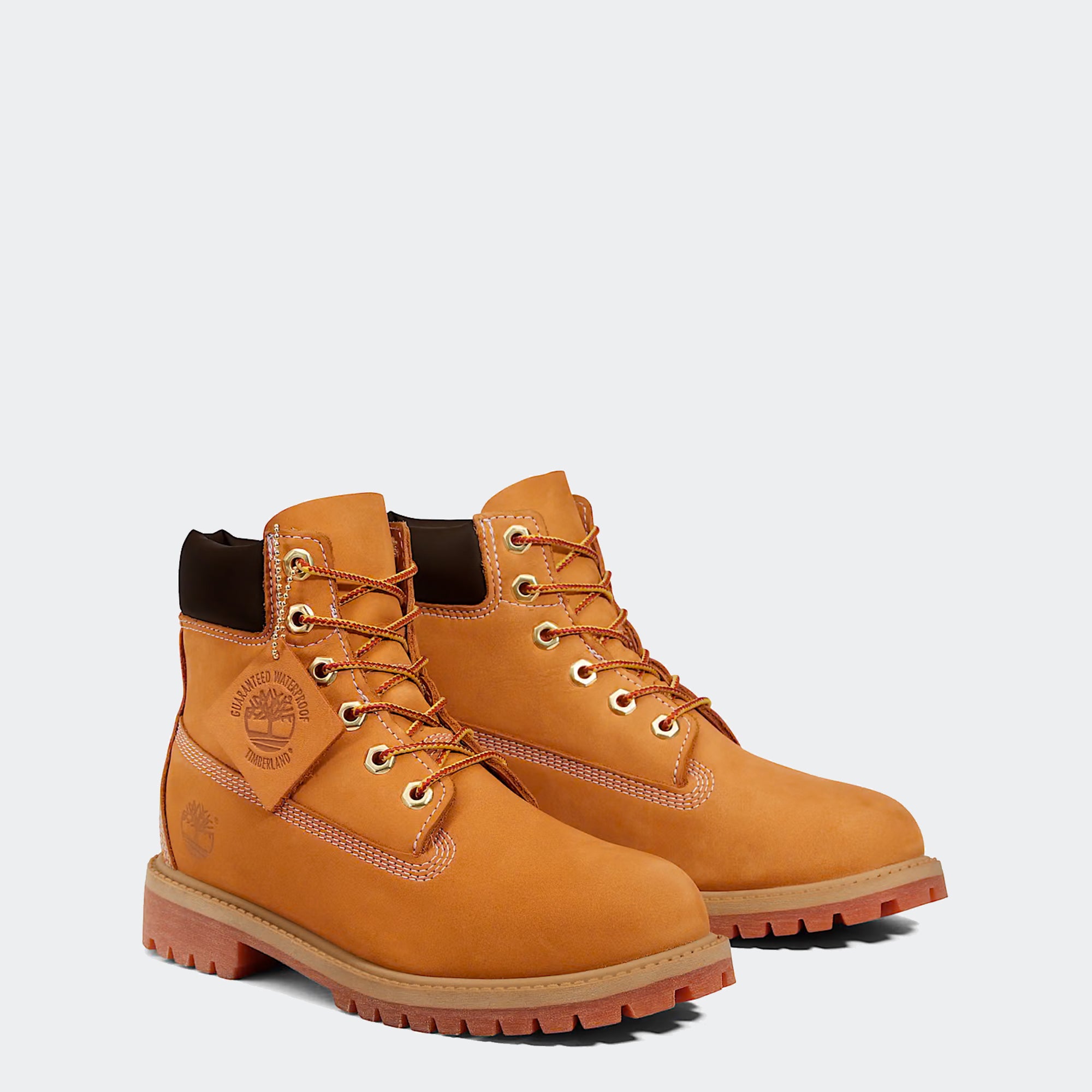 Big Kid Timberland Premium 6-Inch Waterproof Boots Wheat