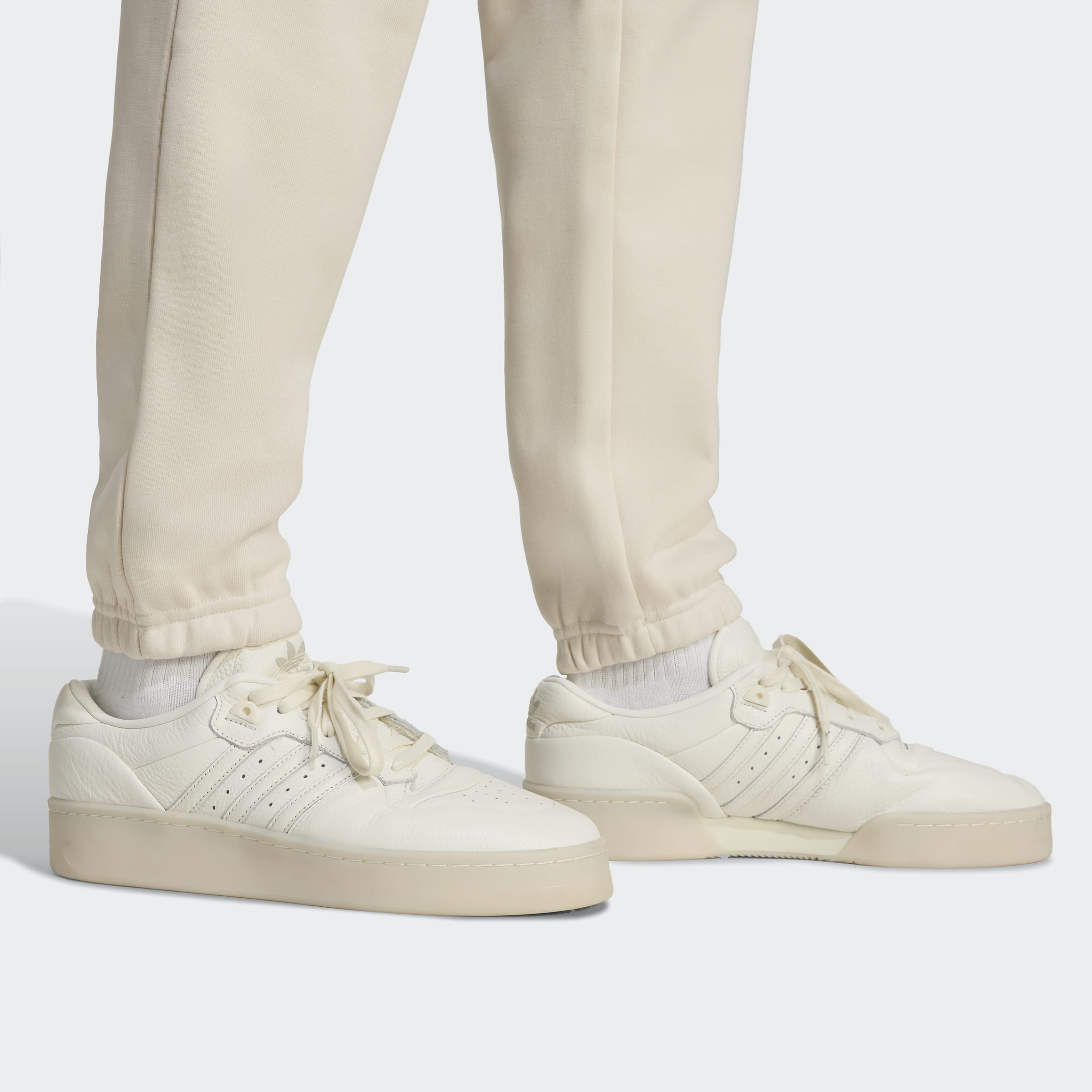 Men's adidas Originals Trefoil Essentials Pants Wonder White