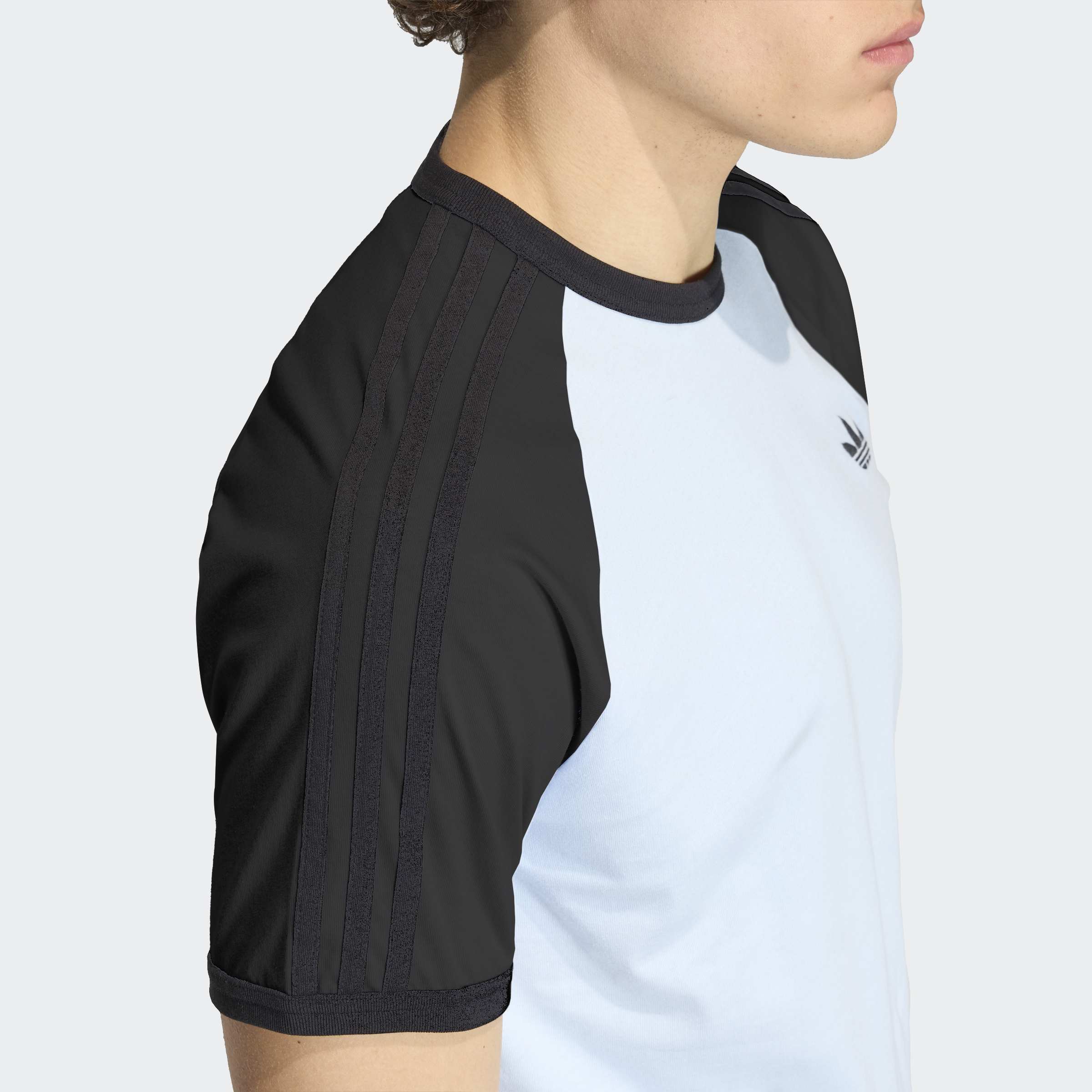 Men's adidas Originals 3-Stripes T-Shirt Crystal Sky