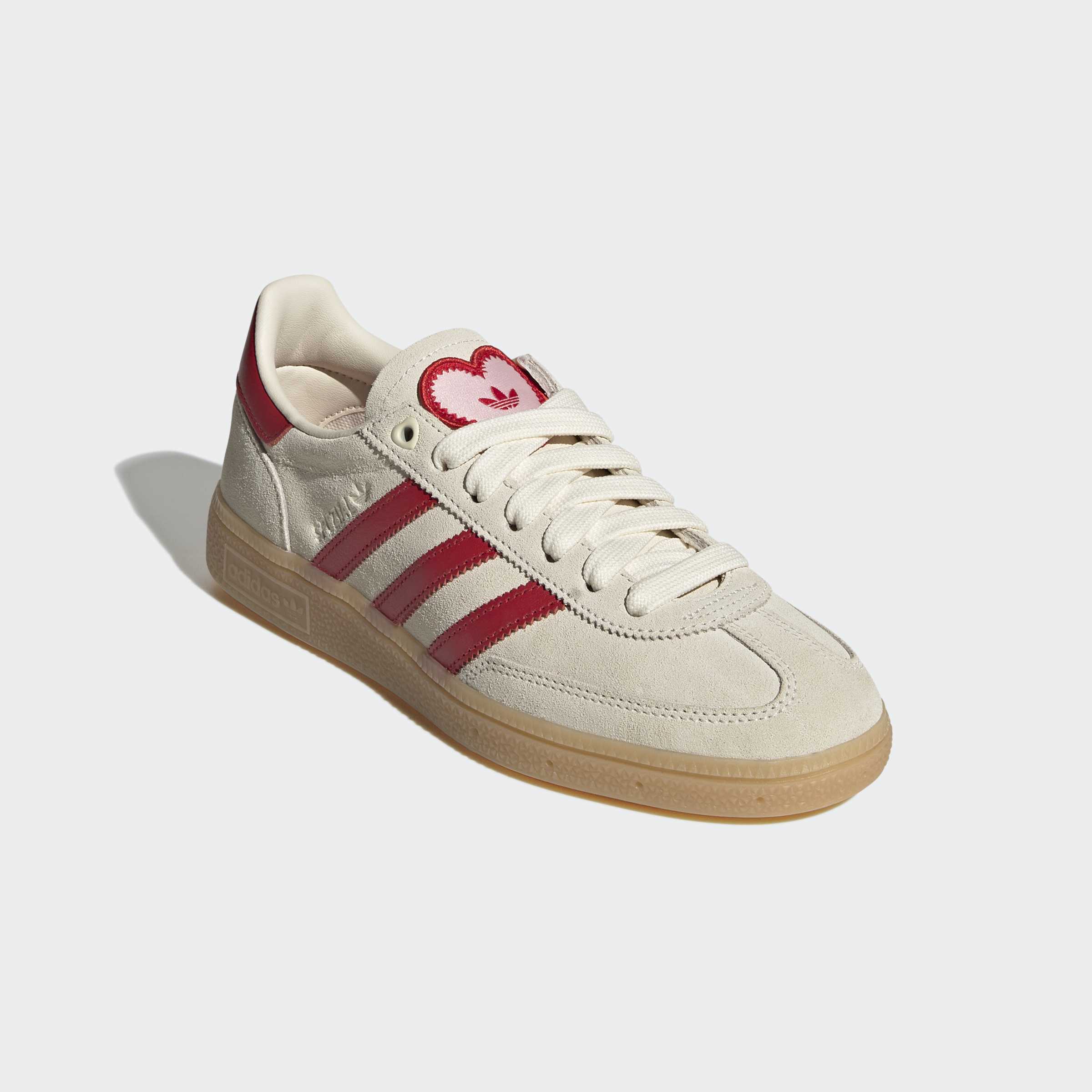 Women's adidas Originals Handball Spezial Shoes Cream White / Better Scarlet