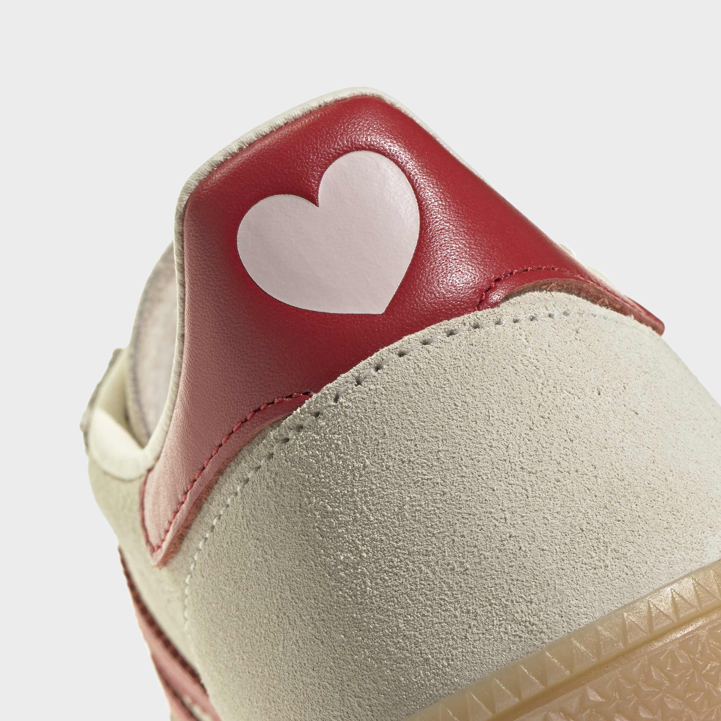 Women's adidas Originals Handball Spezial Shoes Cream White / Better Scarlet