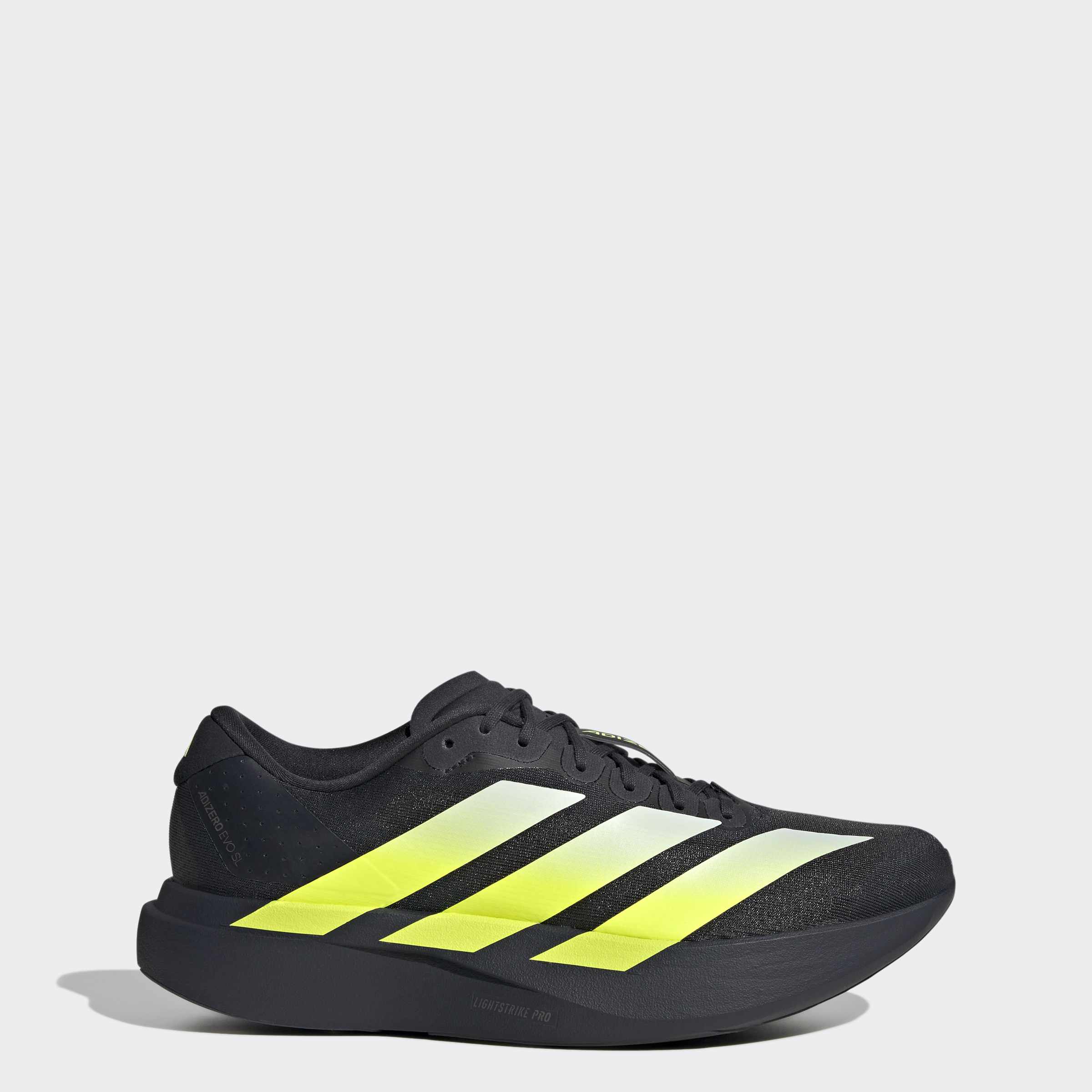 Men's adidas Running Adizero EVO SL Shoes Night Grey/Solar Yellow