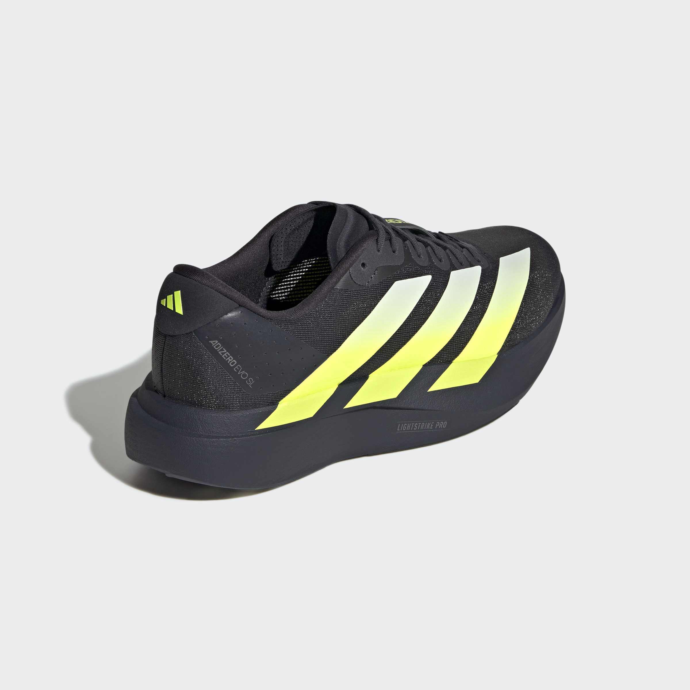 Men's adidas Running Adizero EVO SL Shoes Night Grey/Solar Yellow