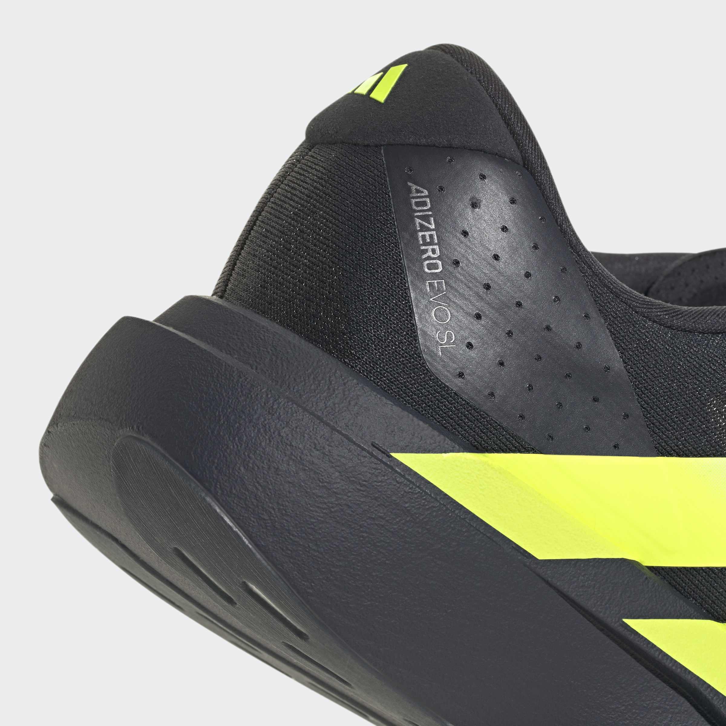 Men's adidas Running Adizero EVO SL Shoes Night Grey/Solar Yellow