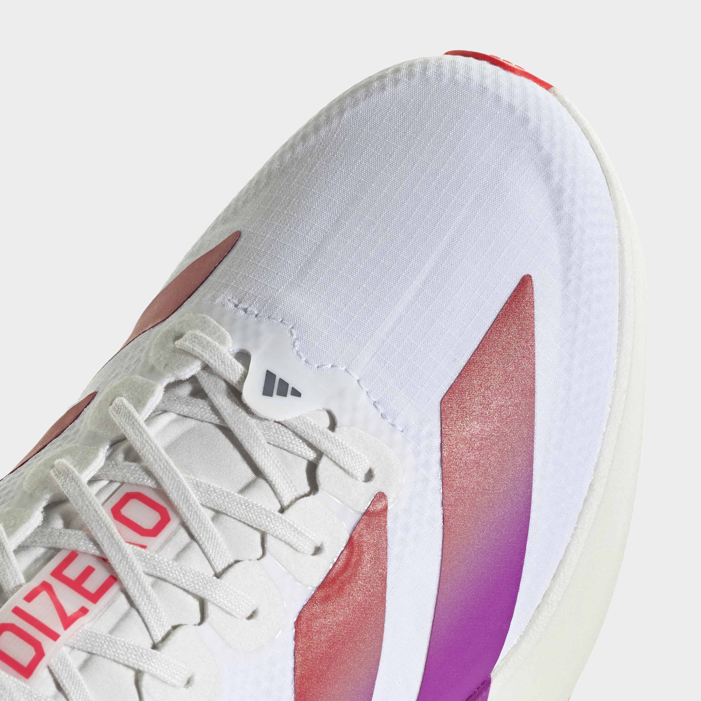 Men's adidas Running Adizero Evo SL Woven Shoes White / Lucid Red