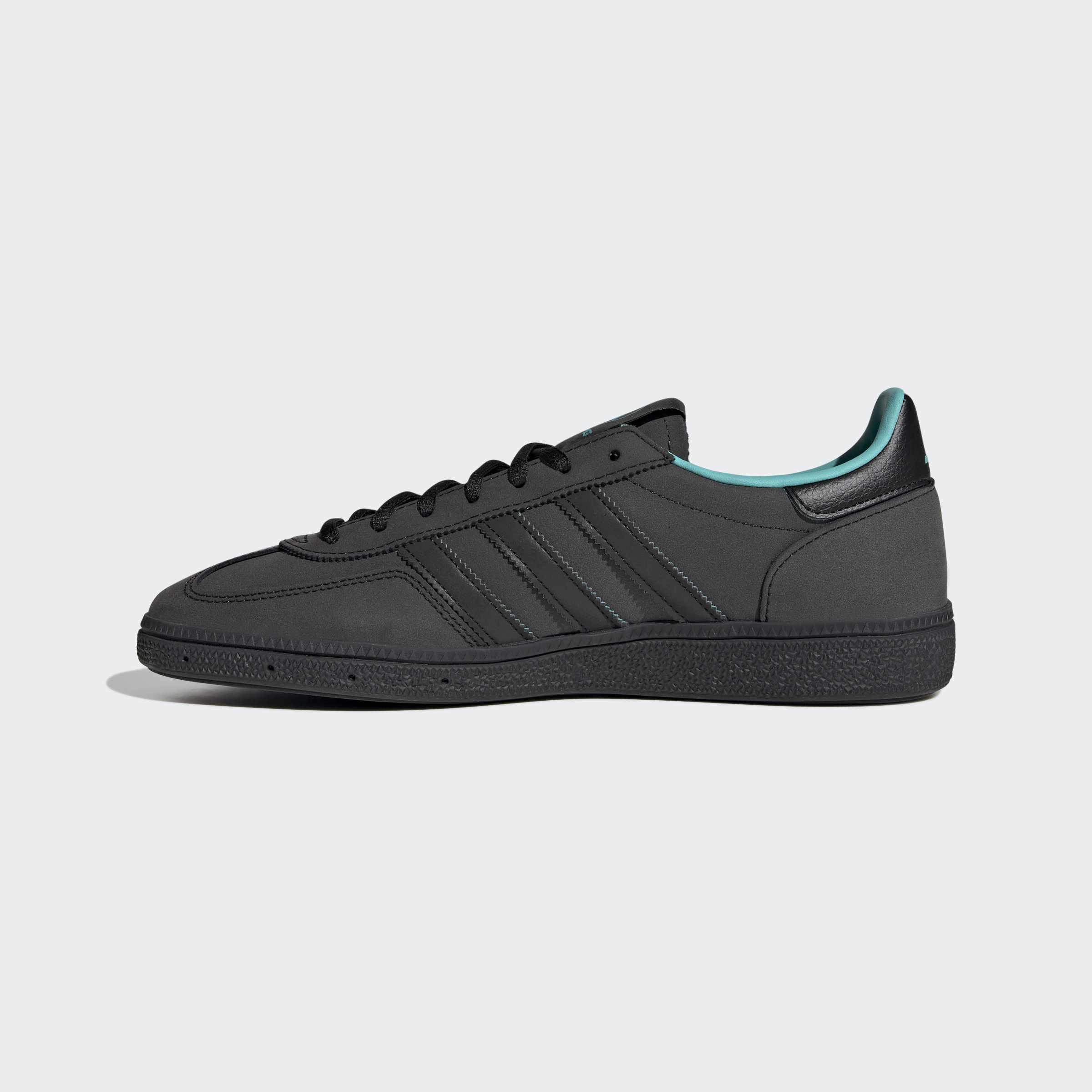 Men's adidas Originals Handball Spezial Mercedes Shoes Core Black / Semi Mint Rush