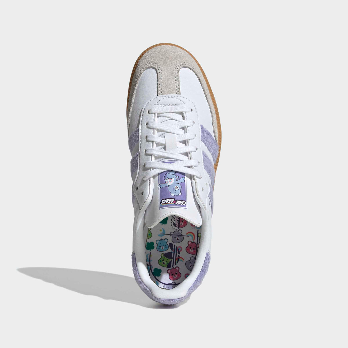 Big Kids adidas Originals X Care Bears Samba OG Shoes Light Purple KJ7688