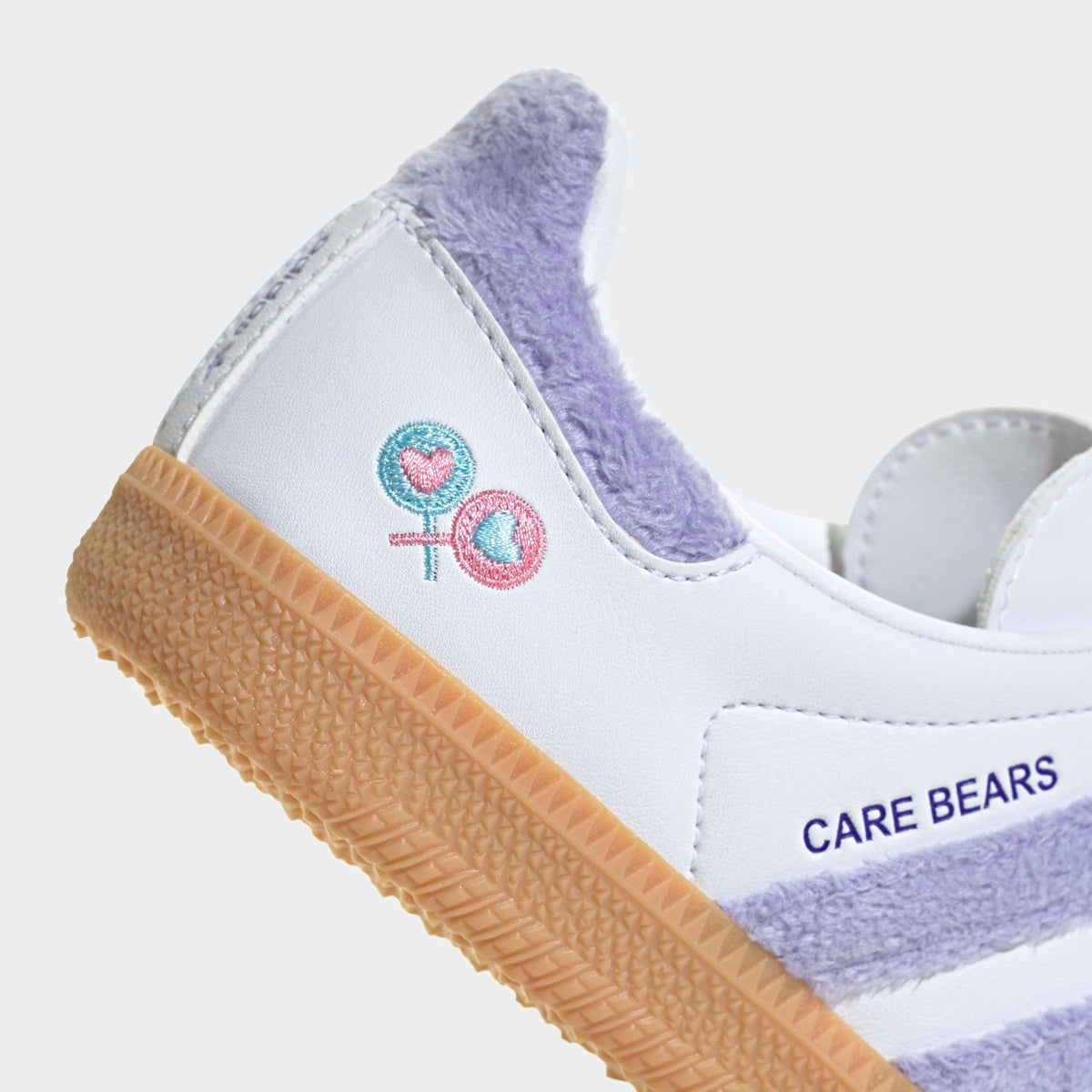 Big Kids adidas Originals X Care Bears Samba OG Shoes Light Purple KJ7688