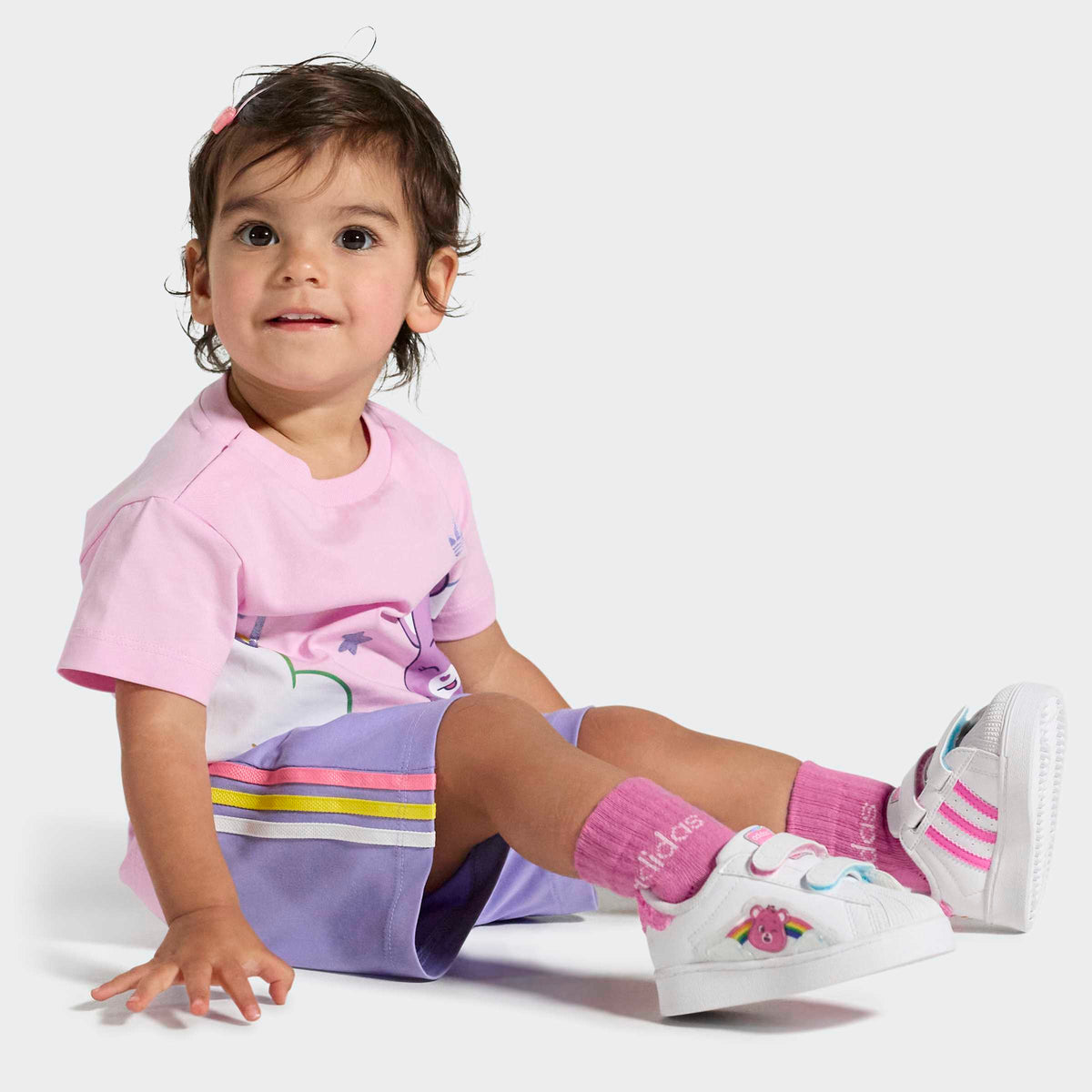 Toddlers adidas x Care Bears Superstar LED Lights Comfort Closure Shoes White