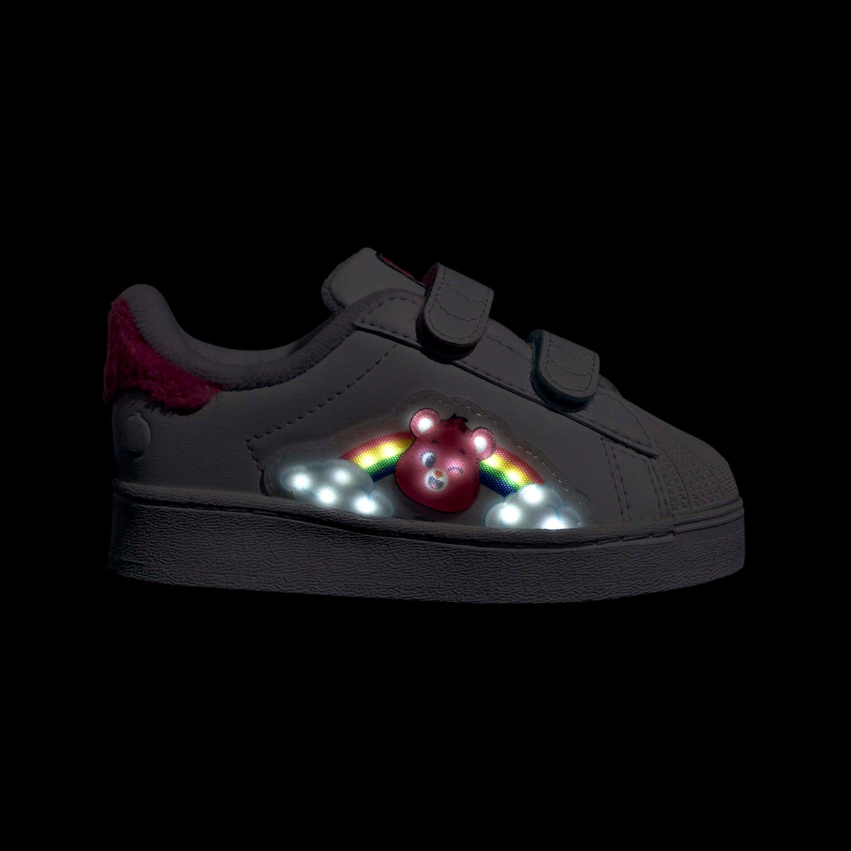 Toddlers adidas x Care Bears Superstar LED Lights Comfort Closure Shoes White