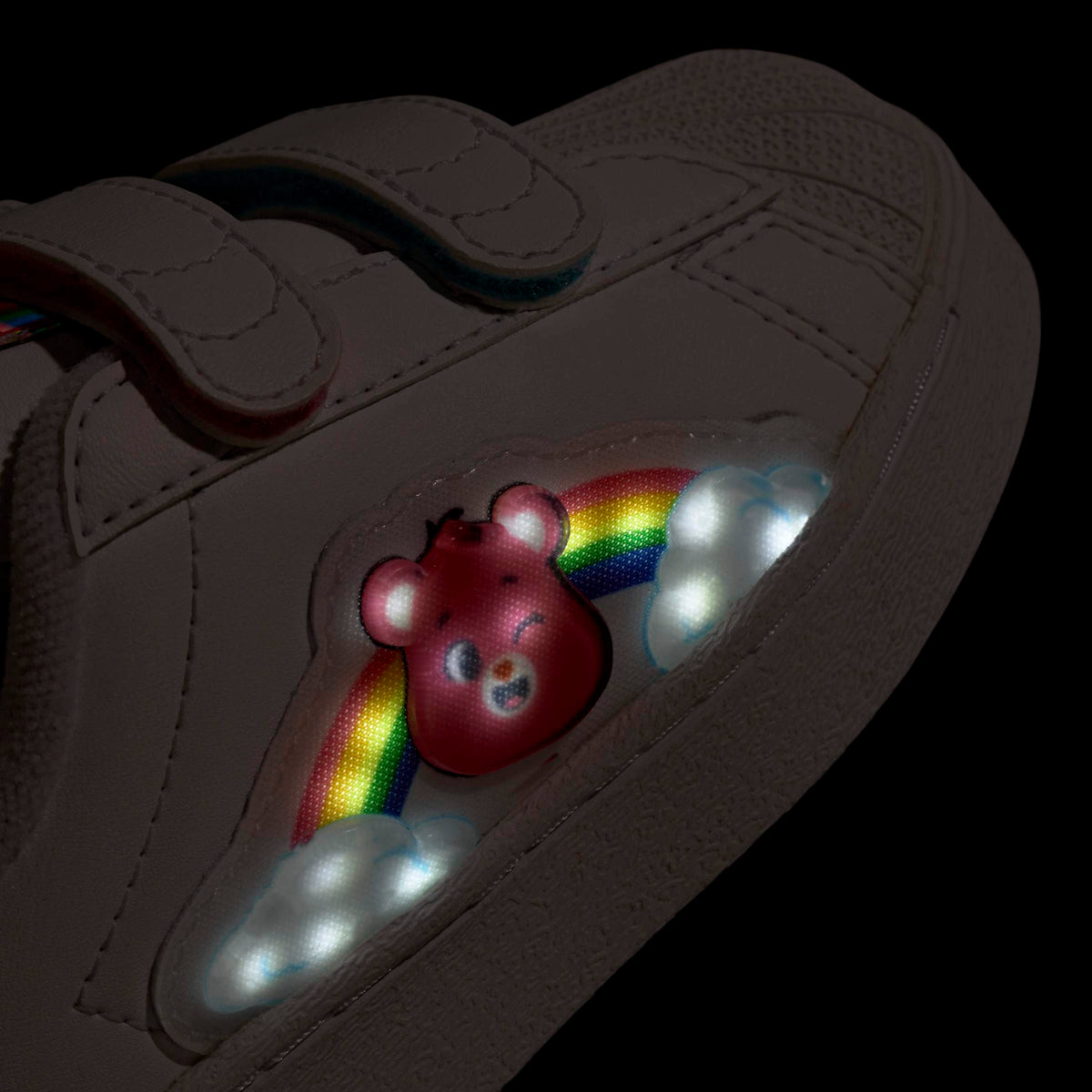 Toddlers adidas x Care Bears Superstar LED Lights Comfort Closure Shoes White