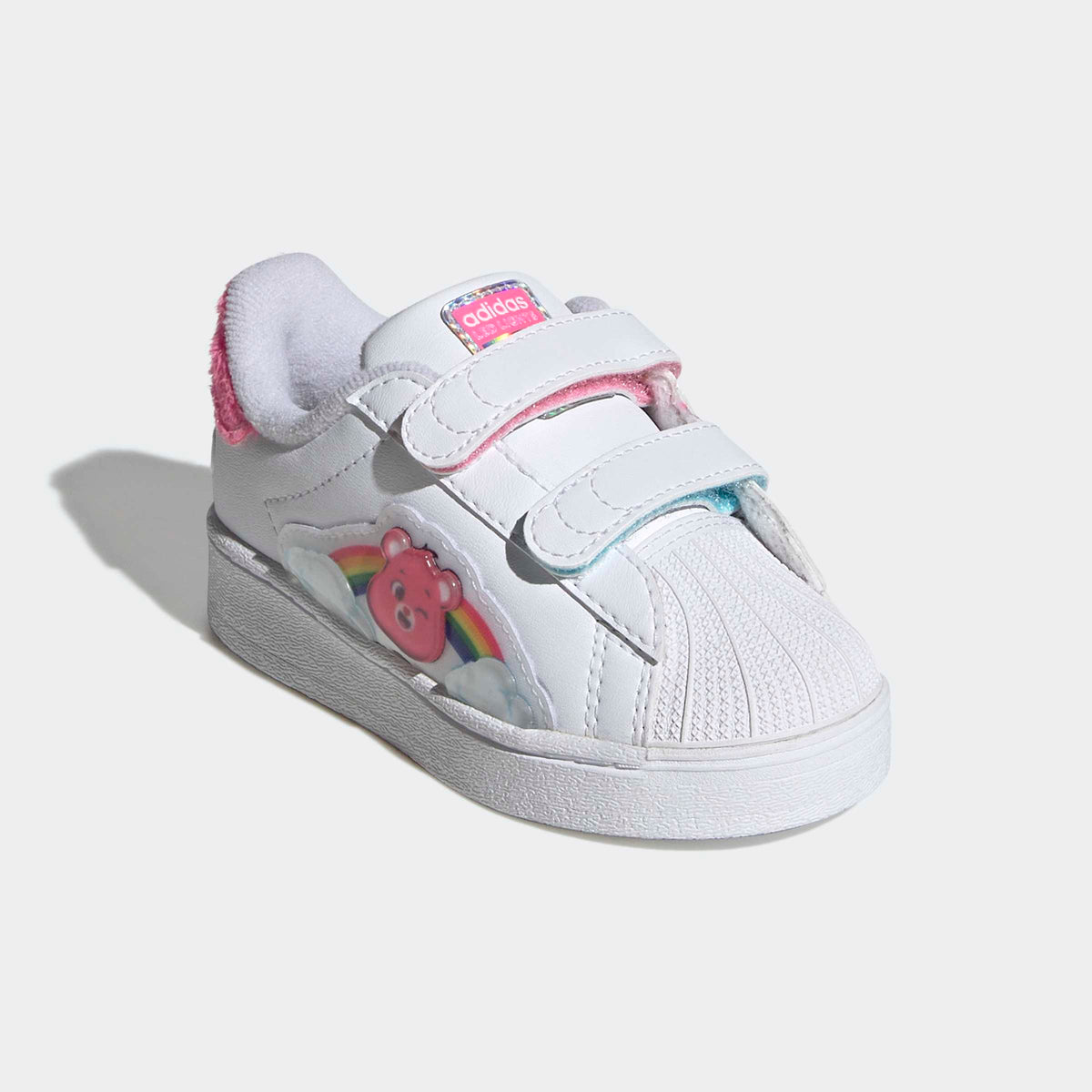 Toddlers adidas x Care Bears Superstar LED Lights Comfort Closure Shoes White