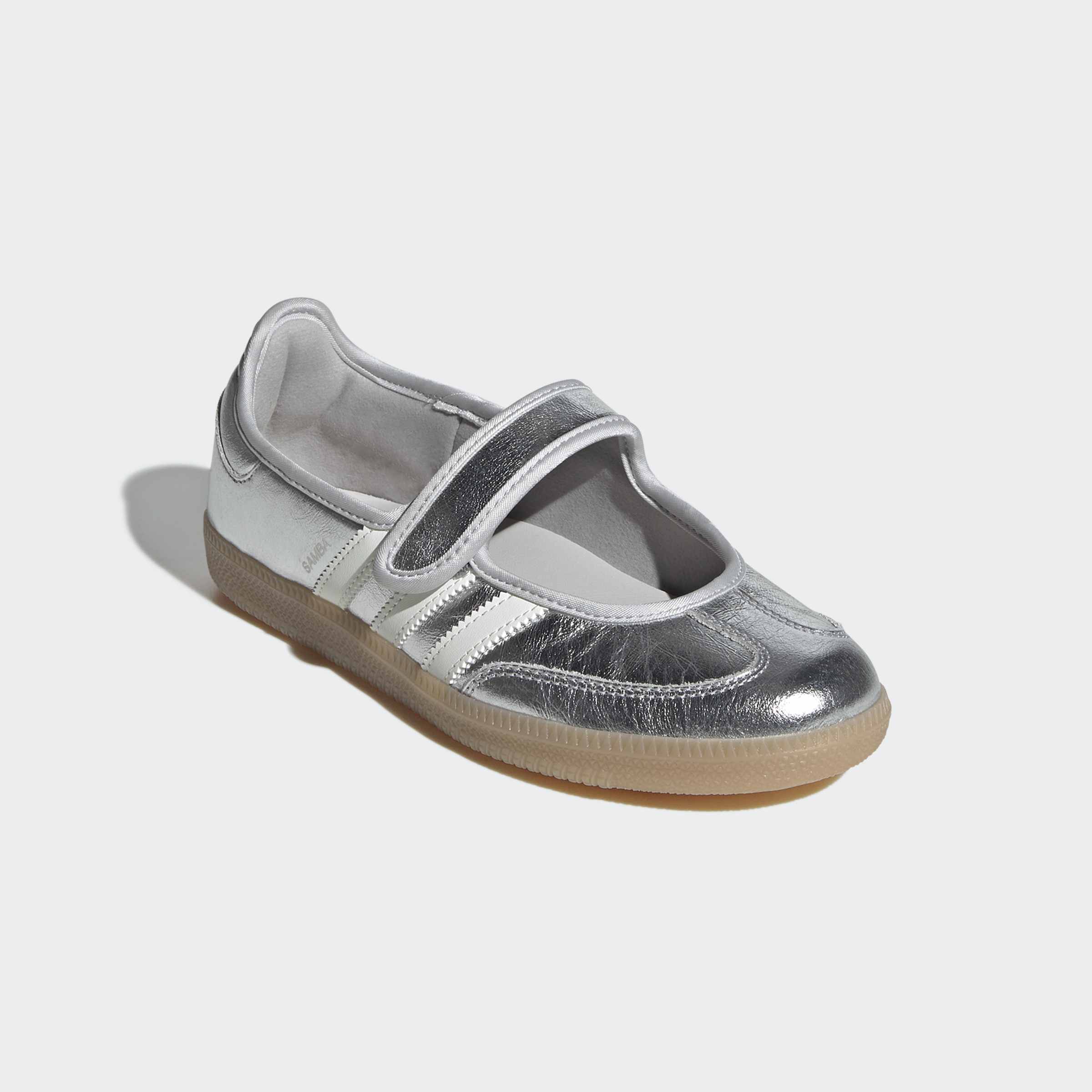 Women's adidas Originals Samba Jane Shoes Silver Metallic