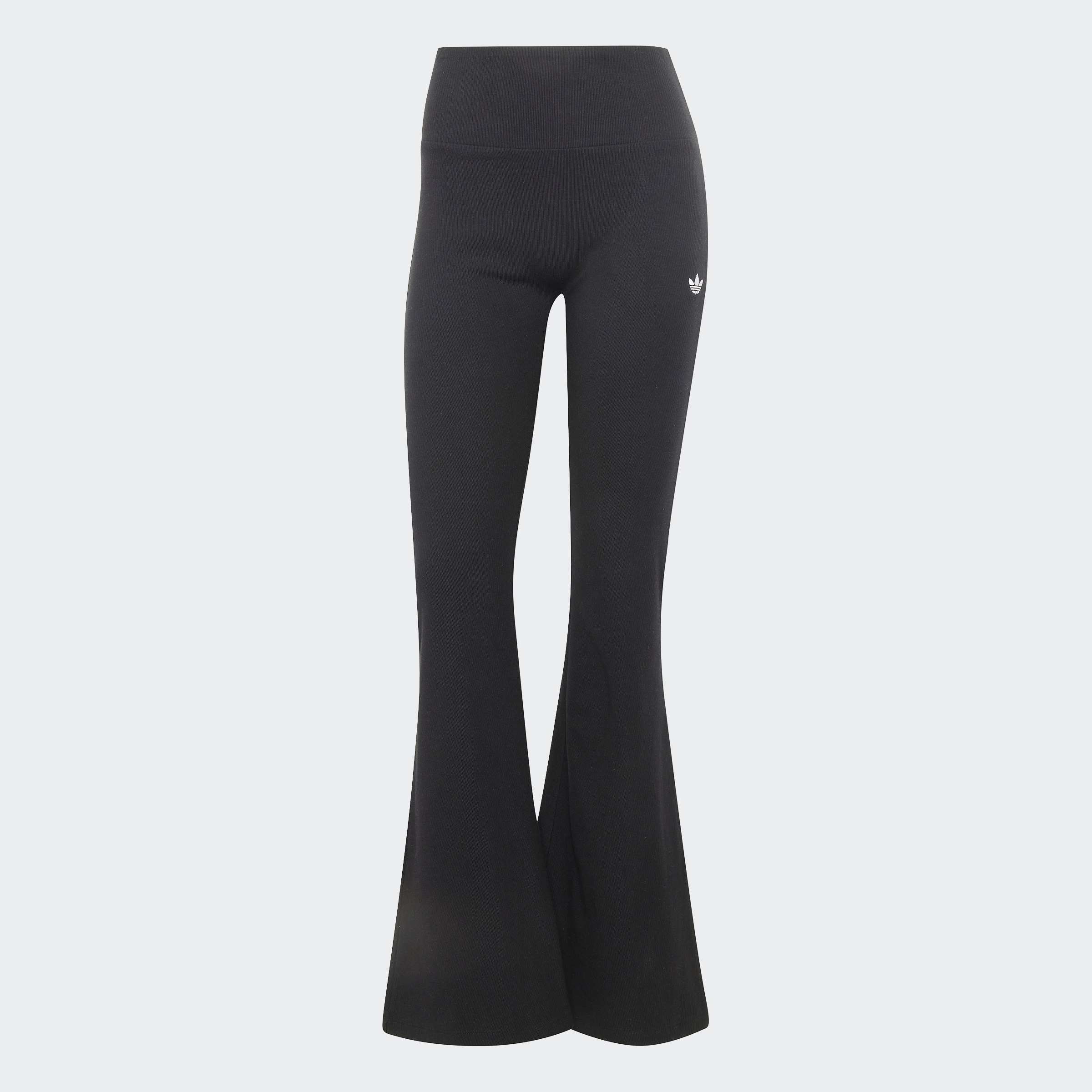 Women's adidas Originals Essentials Rib Flared Leggings Black