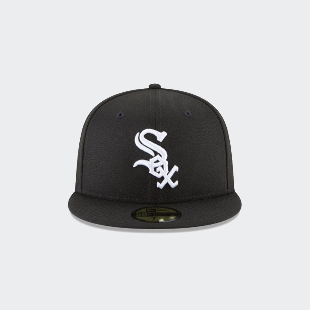 Kids New Era Chicago White Sox Black & White Basic 59FIFTY Fitted