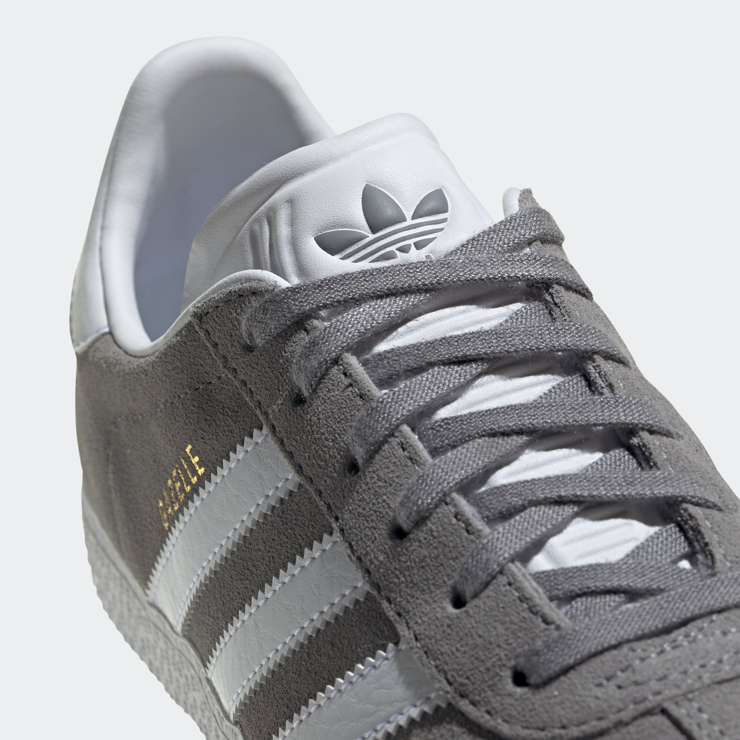 Kids adidas Originals Gazelle Shoes Grey Three