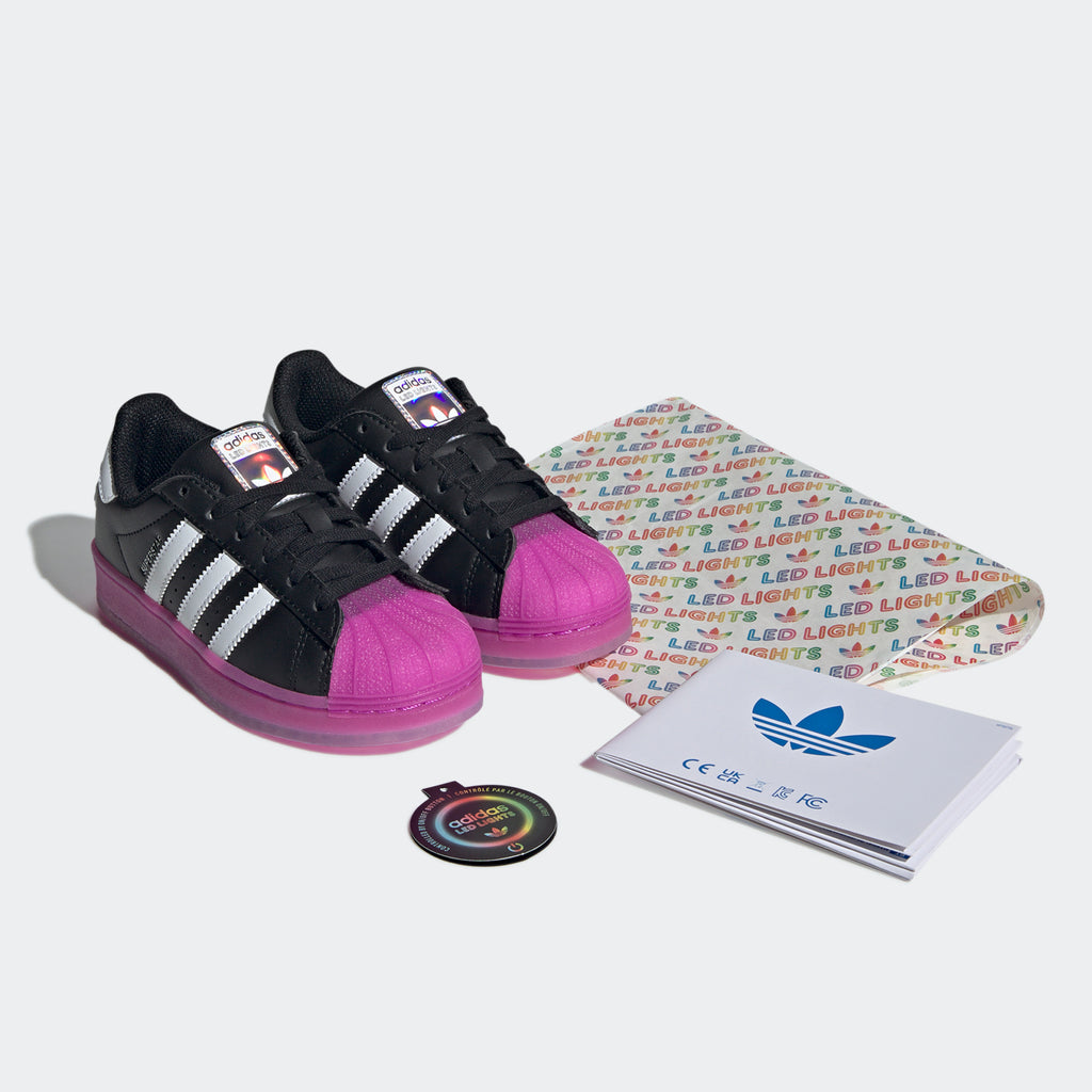 Kids adidas Originals Superstar Shoes LED Lights