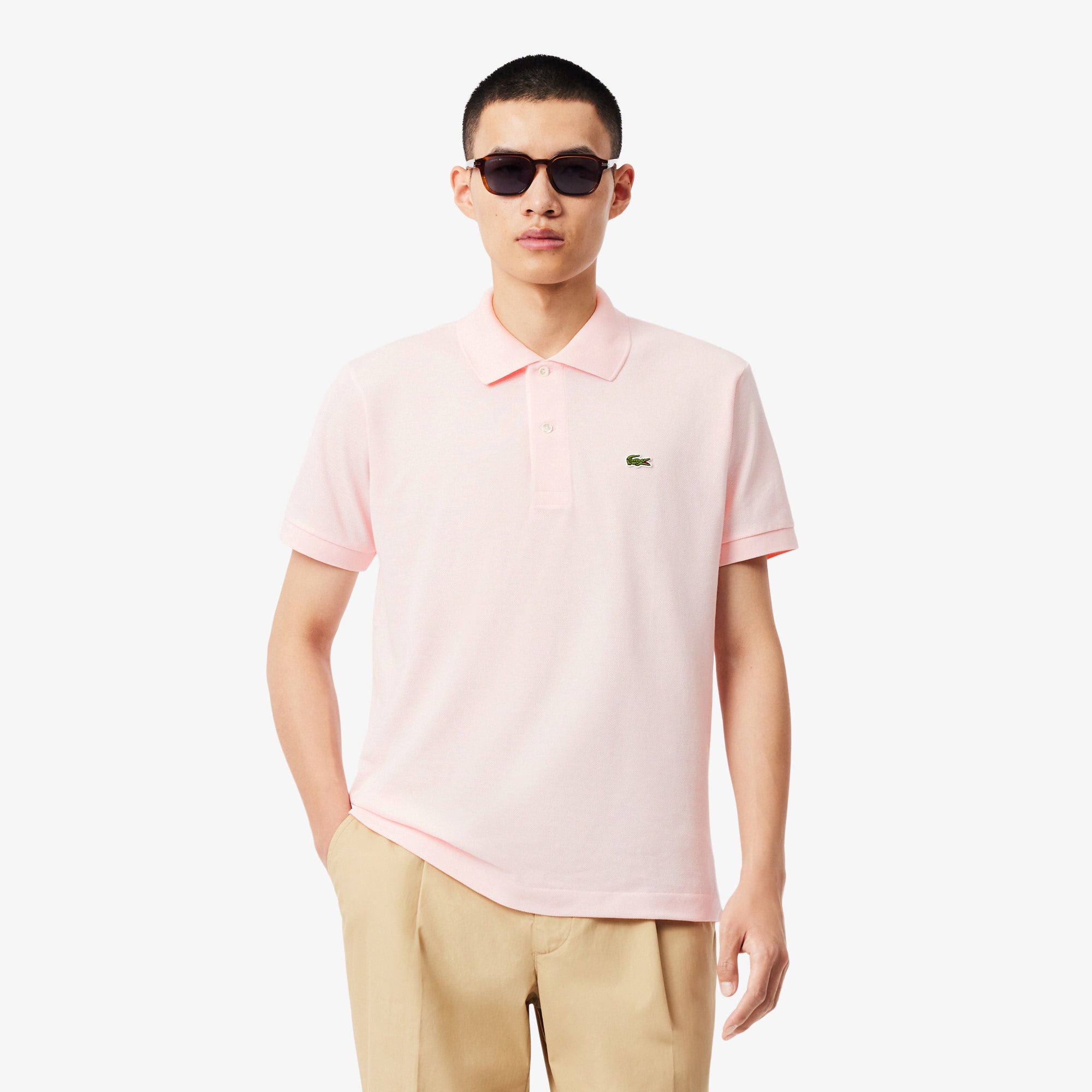 Men's Lacoste Classic Fit Original L.12.12 Polo Light Pink