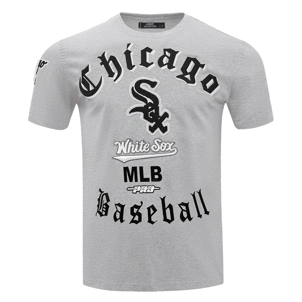 Men's Pro Standard Chicago White Sox Old English Tee Heather Grey