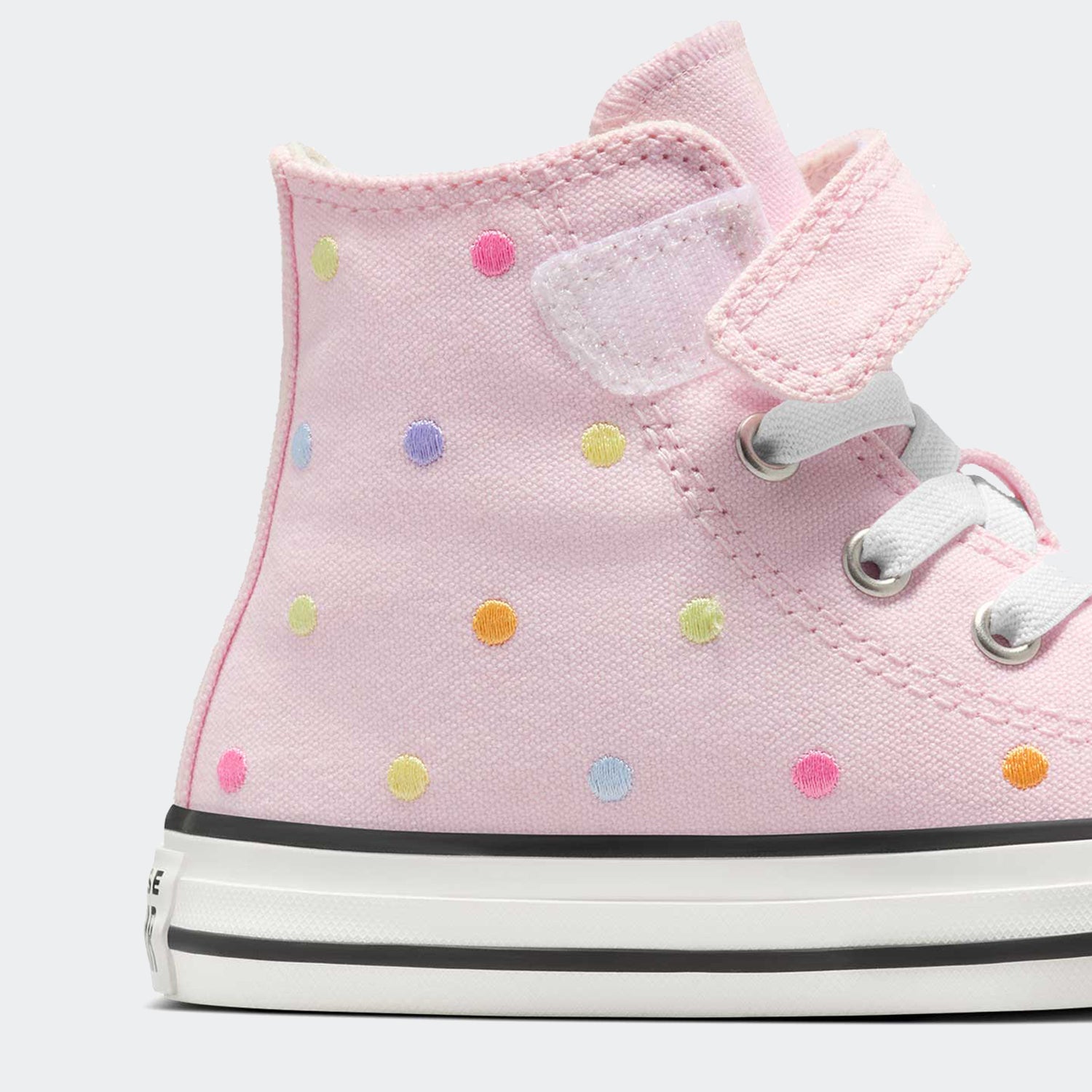 Little Kid Converse Chuck Taylor All Star Embroidered Polka Dots Easy On Shoes