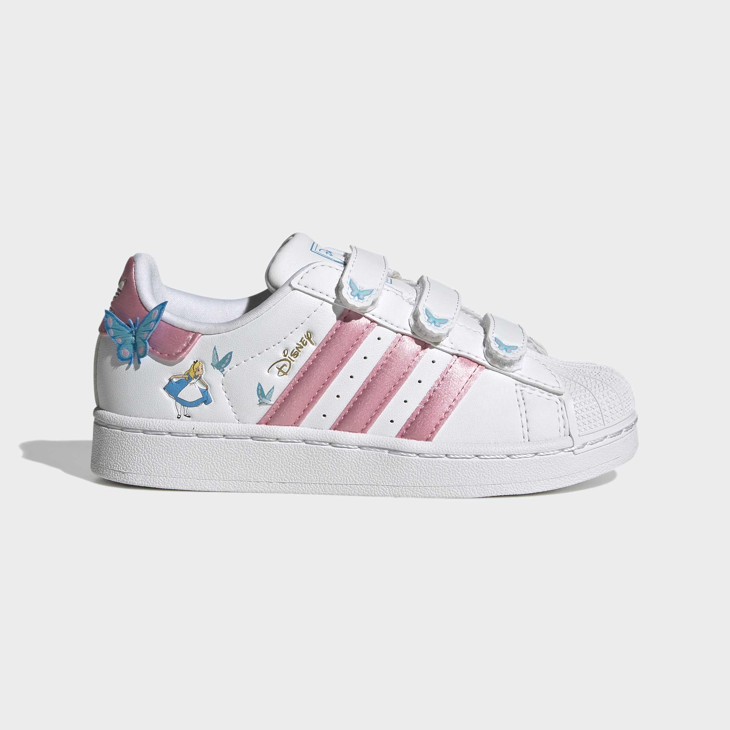 Little Kids adidas Originals Superstar II Comfort Closure Shoes Alice in Wonderland